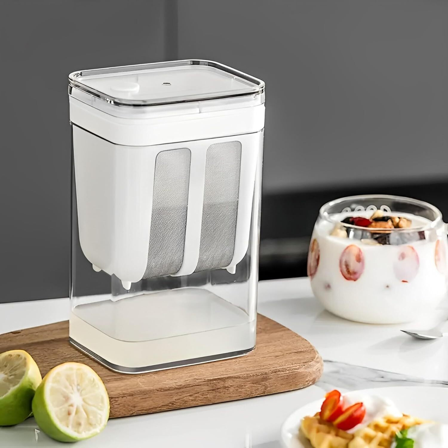 Image of Kitchenium Greek Yogurt & Hung Curd Maker Yogurt Maker