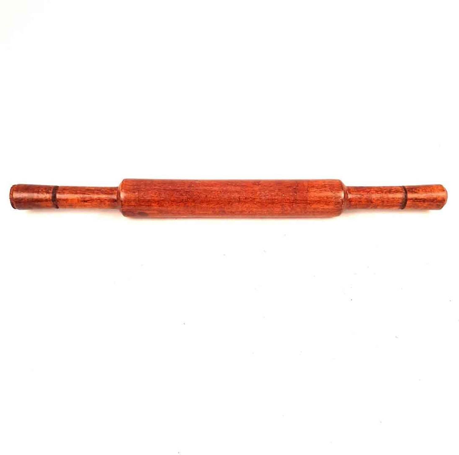 Apkamart Wooden Rolling Pin - Thin Belan for Chapati / Khakhra & Papad Making - 14 Inch Kitchen Tool Set