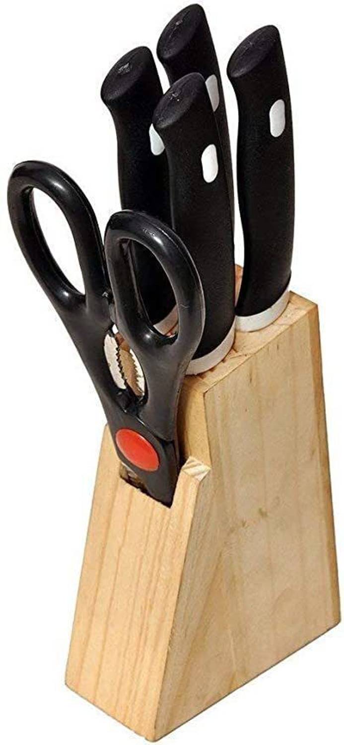 Bhojal enterprise knife stand Kitchen Wooden Block stand Kitchen Tool Set
