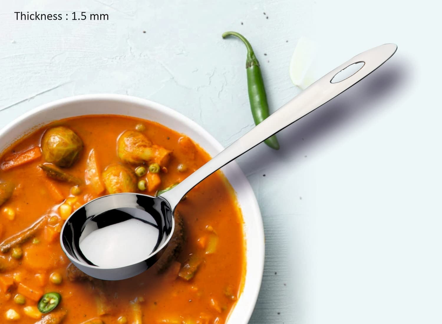 Image of Haniza deep ladle set of 2 Kitchen Tool Set