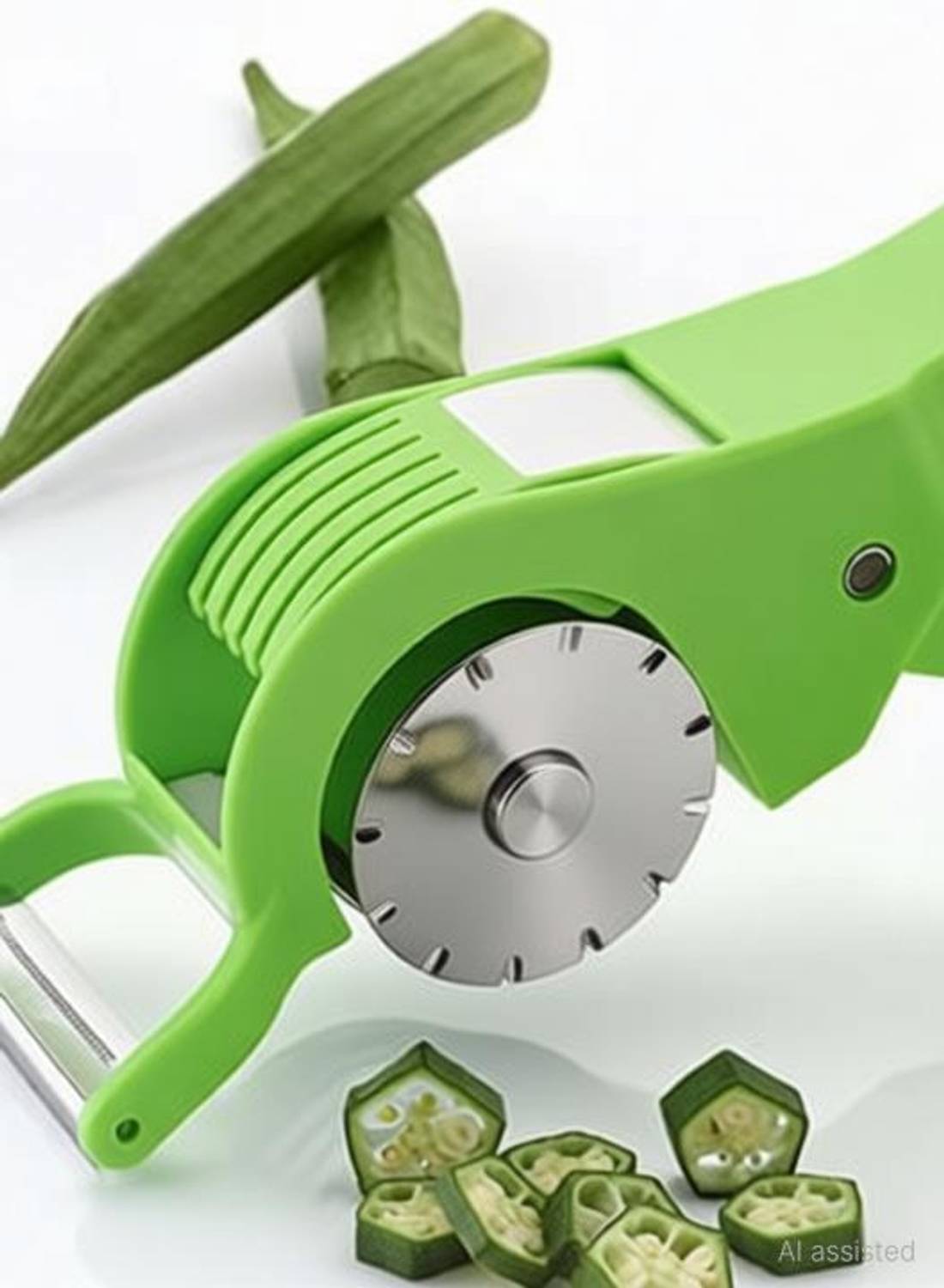 Analog Kitchenware 2 In 1 Fruits And Vegetable Cutter With Peeler Kitchen Tool Set