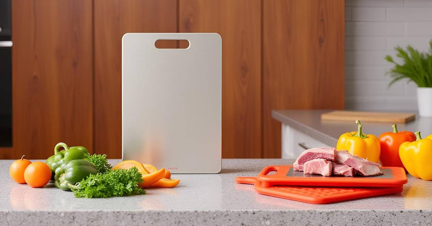 RUSHIL WERE Stainless Steel Chopping Board For kitchen Stainless Steel Cutting Board — Knives & Chopping Tools