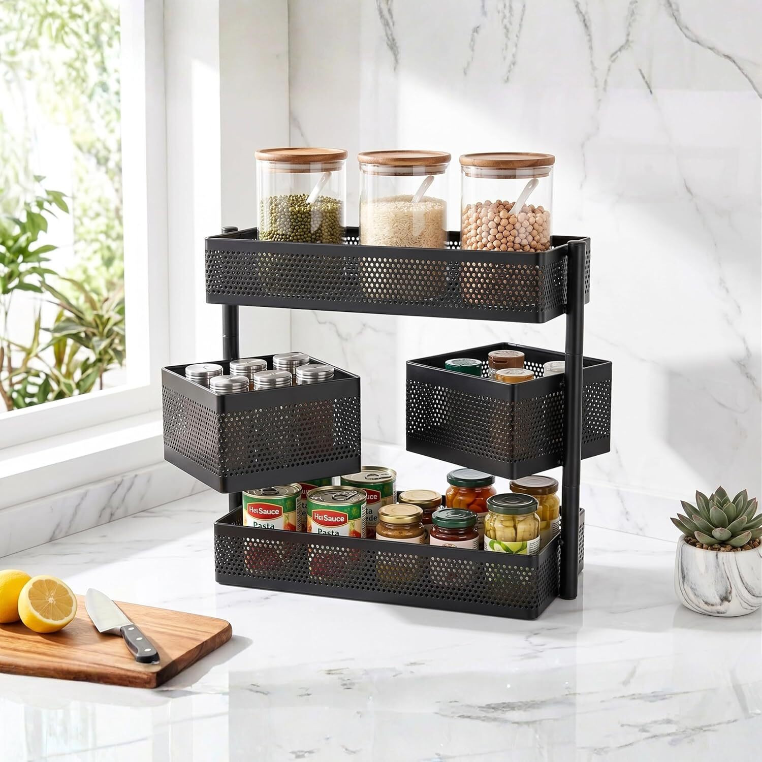 Image of Zeekty Stainless Steel Kitchen Trolley