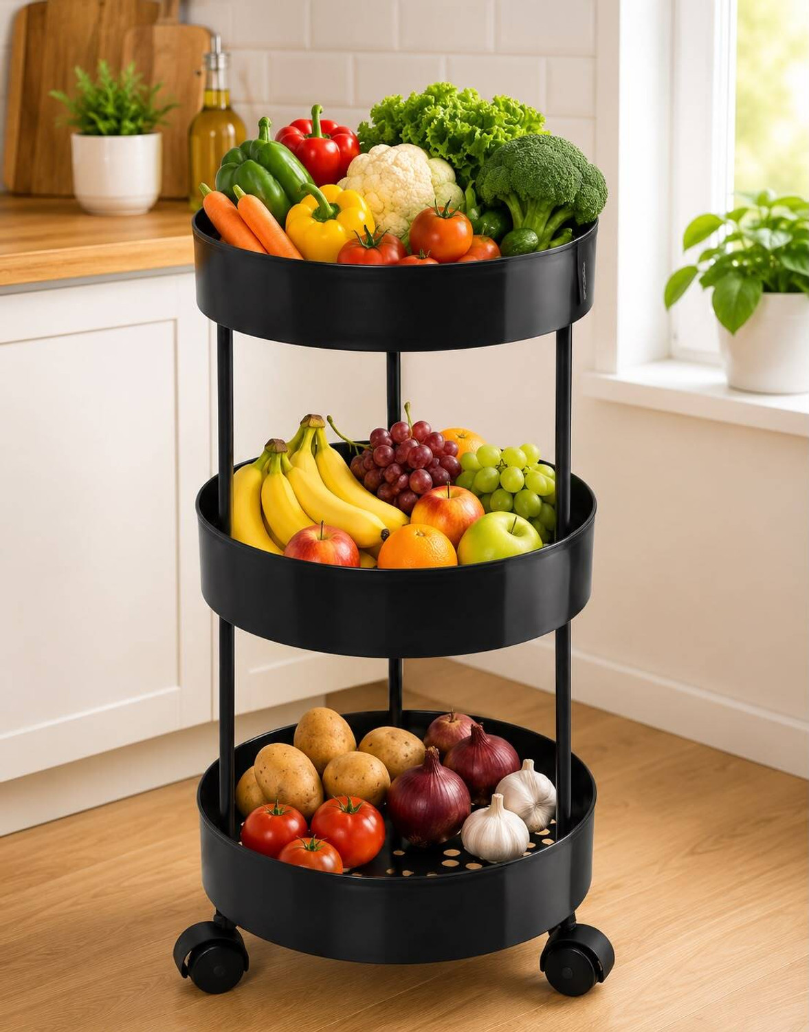 Image of PRIKAP ENTERPRISE Plastic Kitchen Trolley