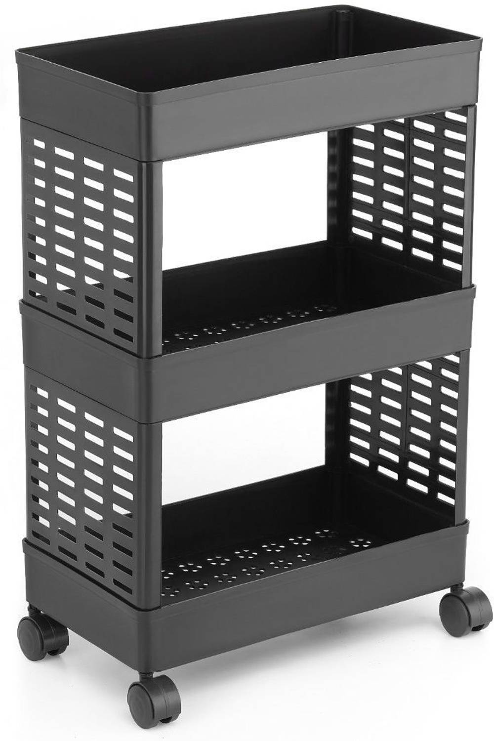 ELIGHTWAY MART Cutlery Kitchen Rack Plastic 3 layer Plastic Plast...mo