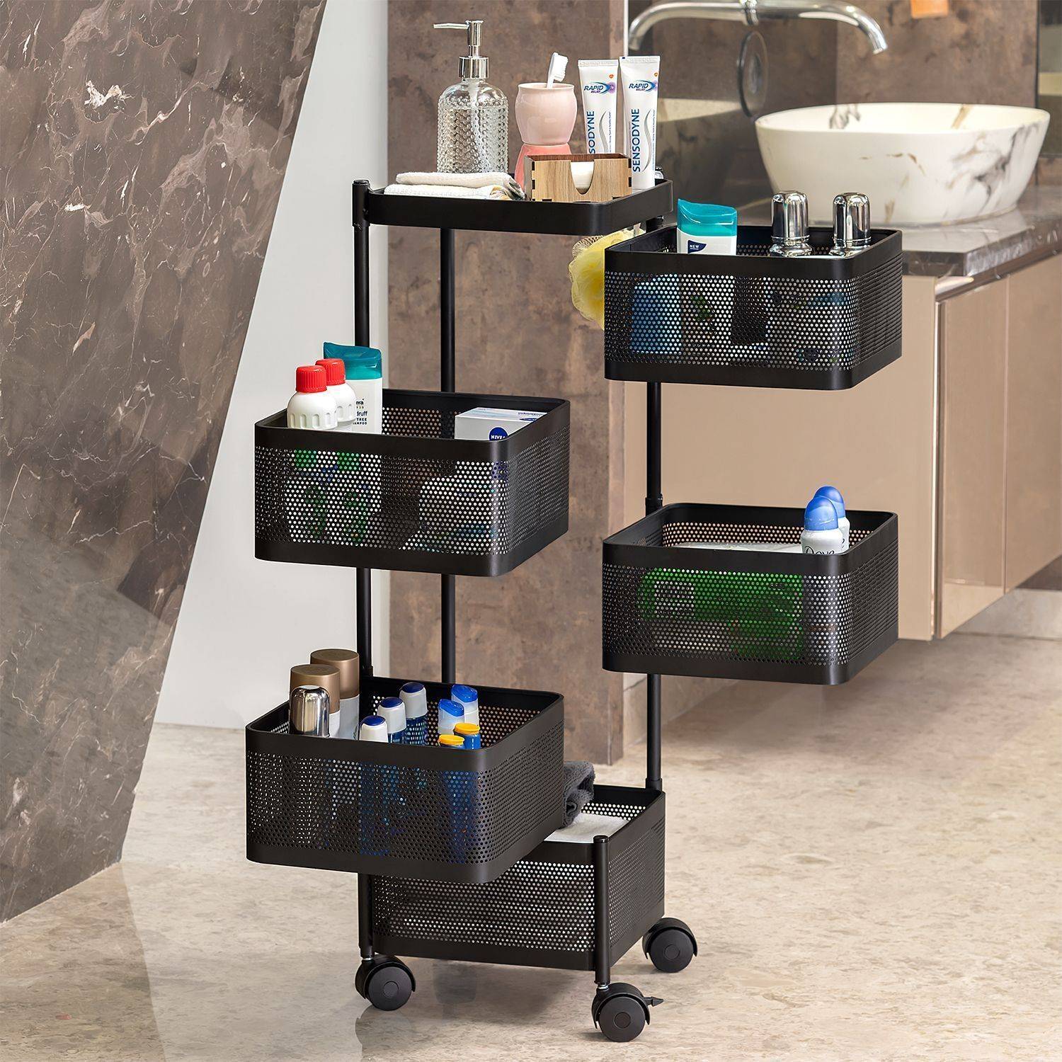 VR 5 Layer Kitchen Trolley Storage Rack - Image 1
