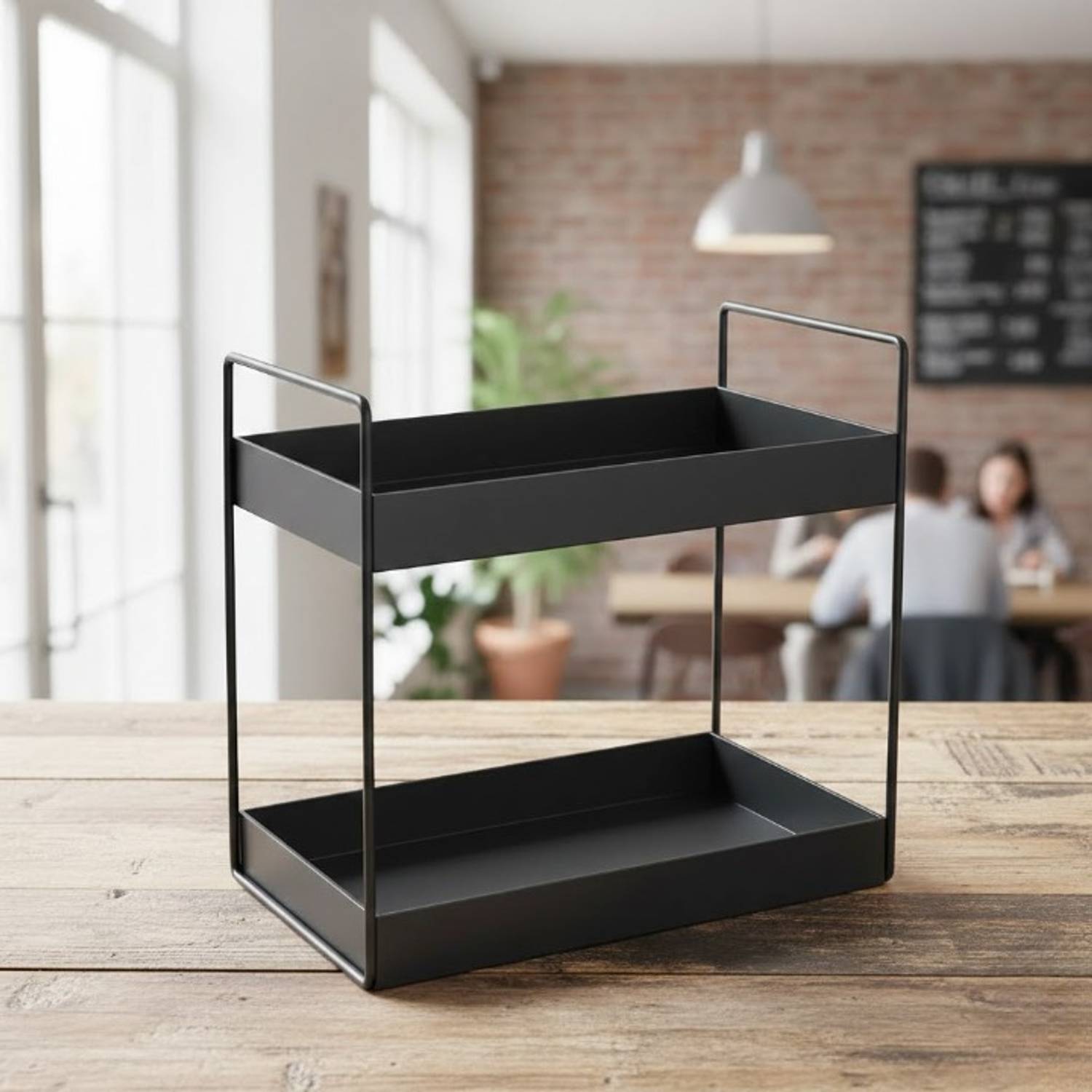 Arowanaa Square Metal Storage Trolley with Wheels for Kitchen Home & Utility Use(5 Layer) Iron Kitchen Trolley