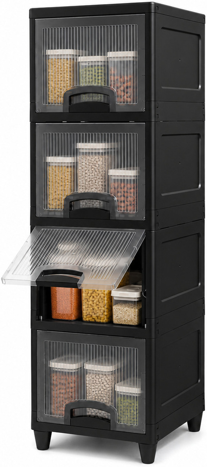 Image of ELIGHTWAY MART Plastic Kitchen Trolley