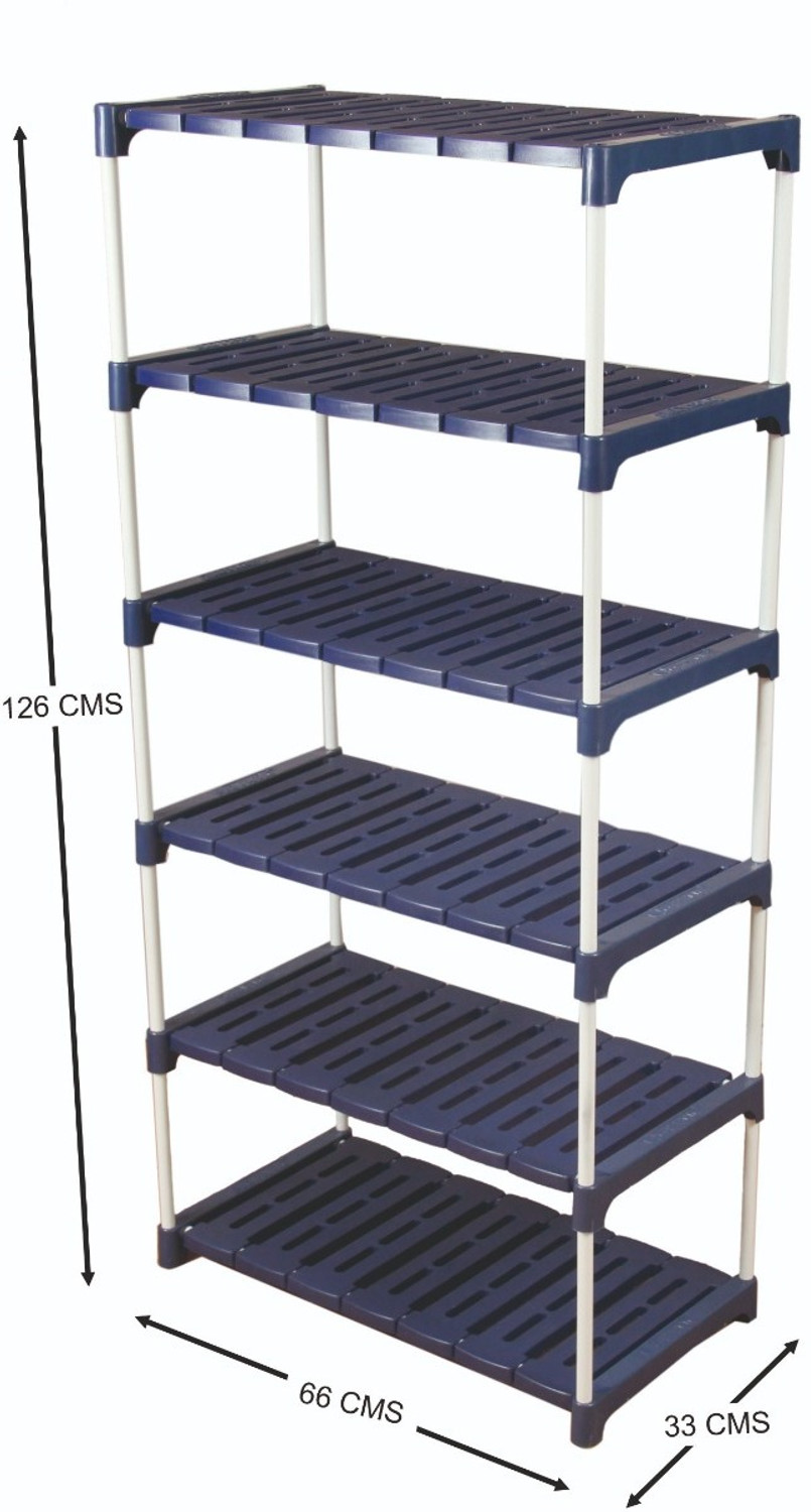Image of Novatic 4-Tier With Wheel Multi- Kitchen Storage Rack, Book Stand, Floating Wall Shelves Iron Wall Shelf