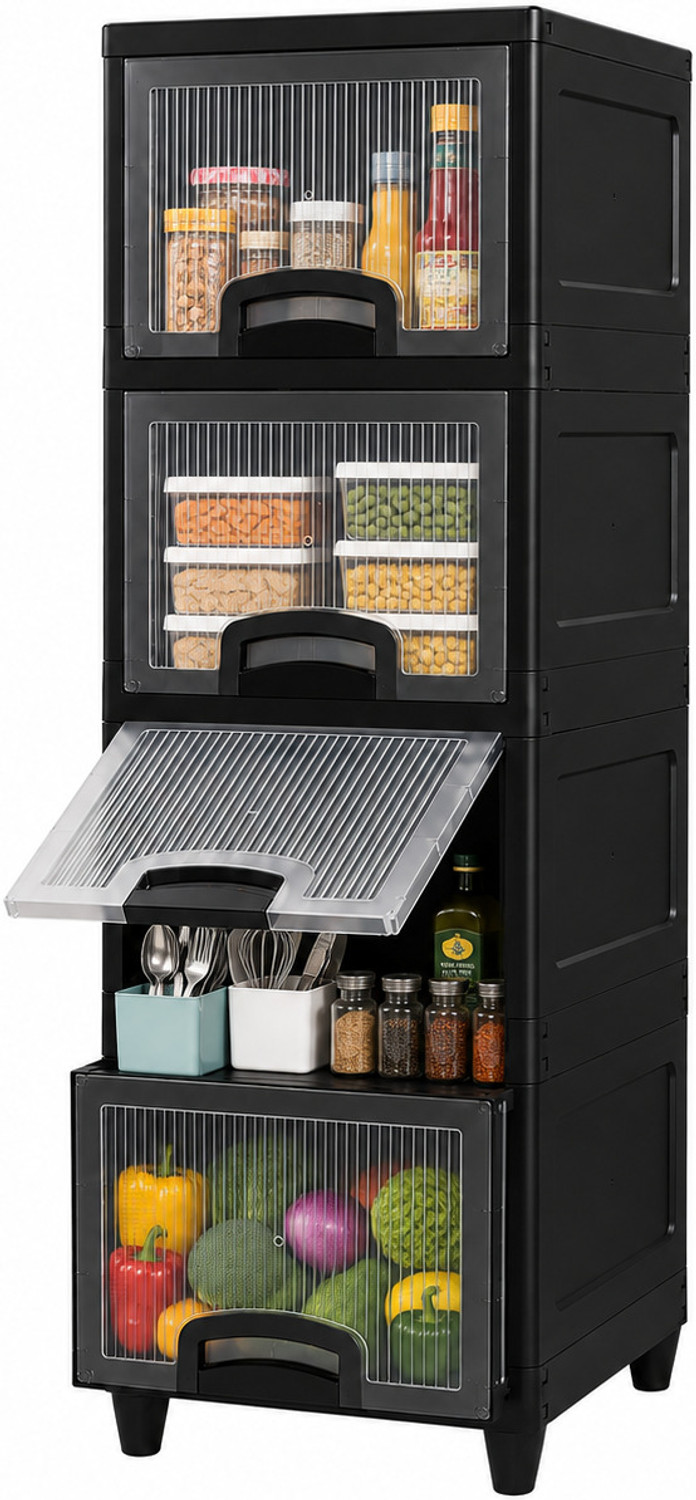 Image of EVERSUN Stainless Steel Kitchen Trolley