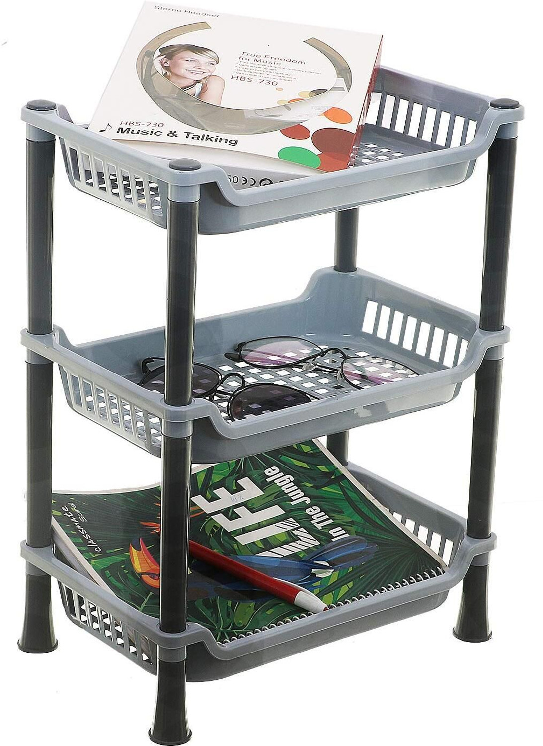 Image of MGKENTERPRISE Fruits /Vegetables Kitchen Rack Plastic Vegetable Stand|kitchen accessories | Plastic Kitchen Rack