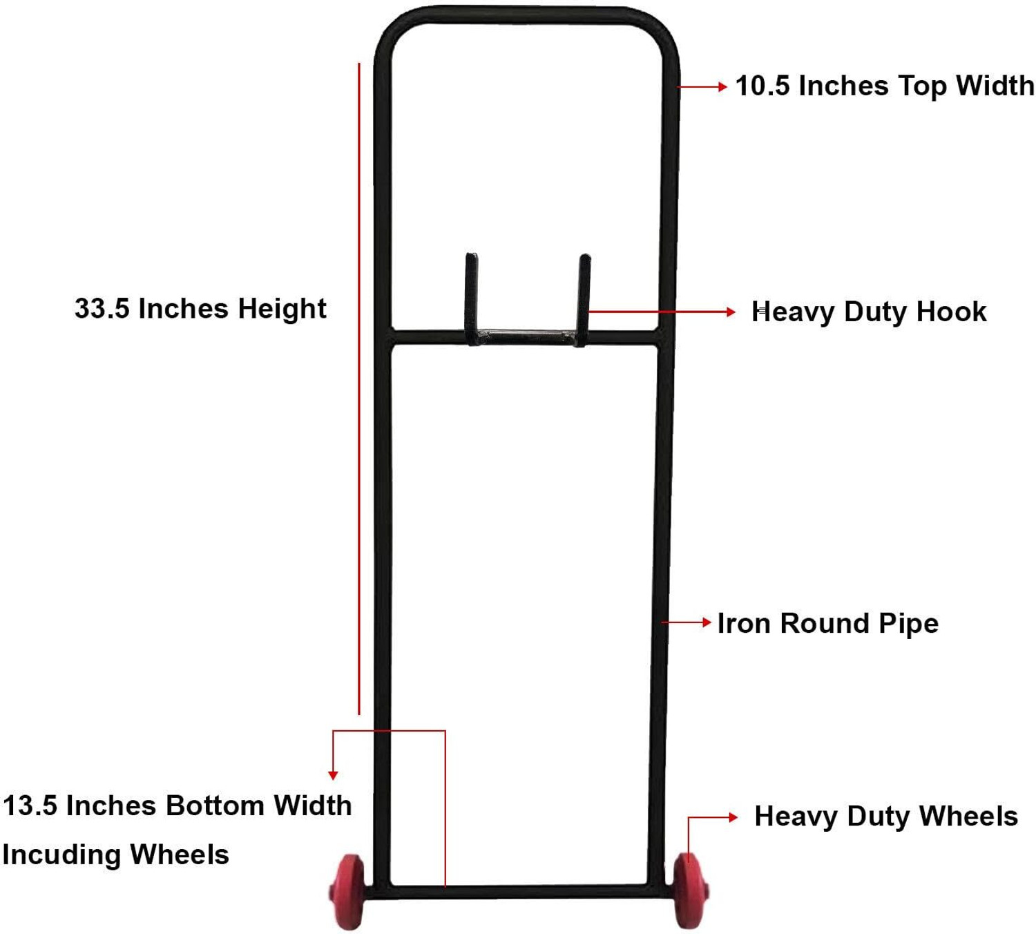 Image of reezle ✨ Heavy-Duty LPG Cylinder Trolley ♻️ ✔️Perfect for Easy Cylinder Transport Gas Cylinder Trolley (Black)
