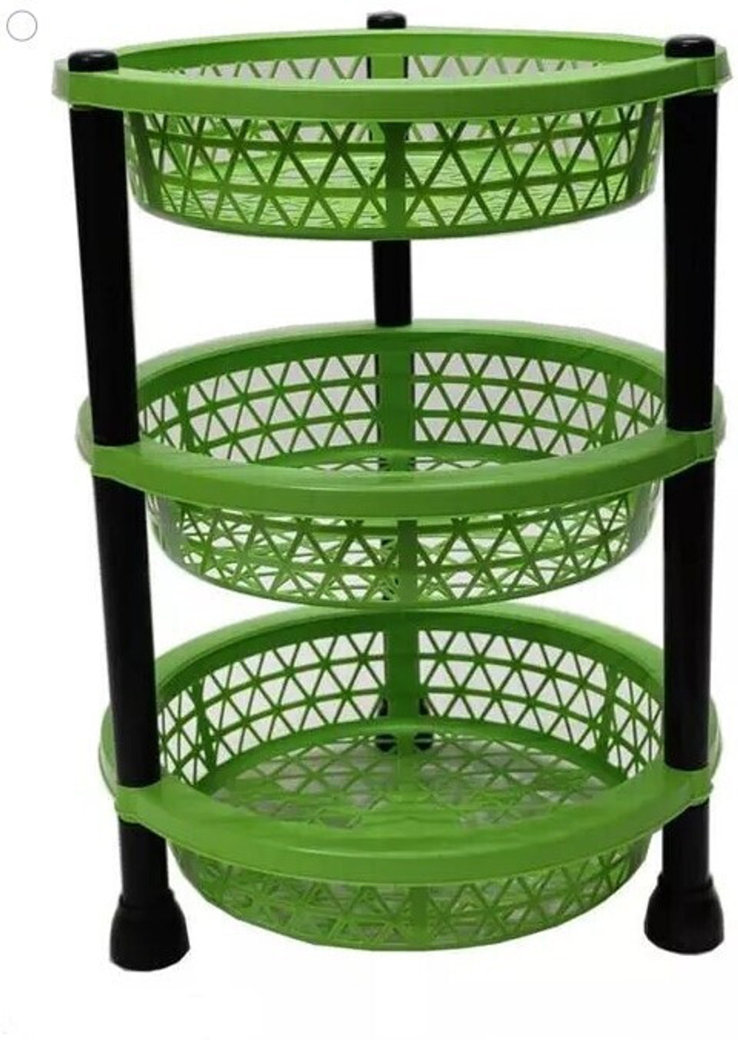 Image of UNITYSALES Plastic Vegetable Trolley Rack for Fruits, Vegetable, Onion, Potato Plastic Kitchen Trolley