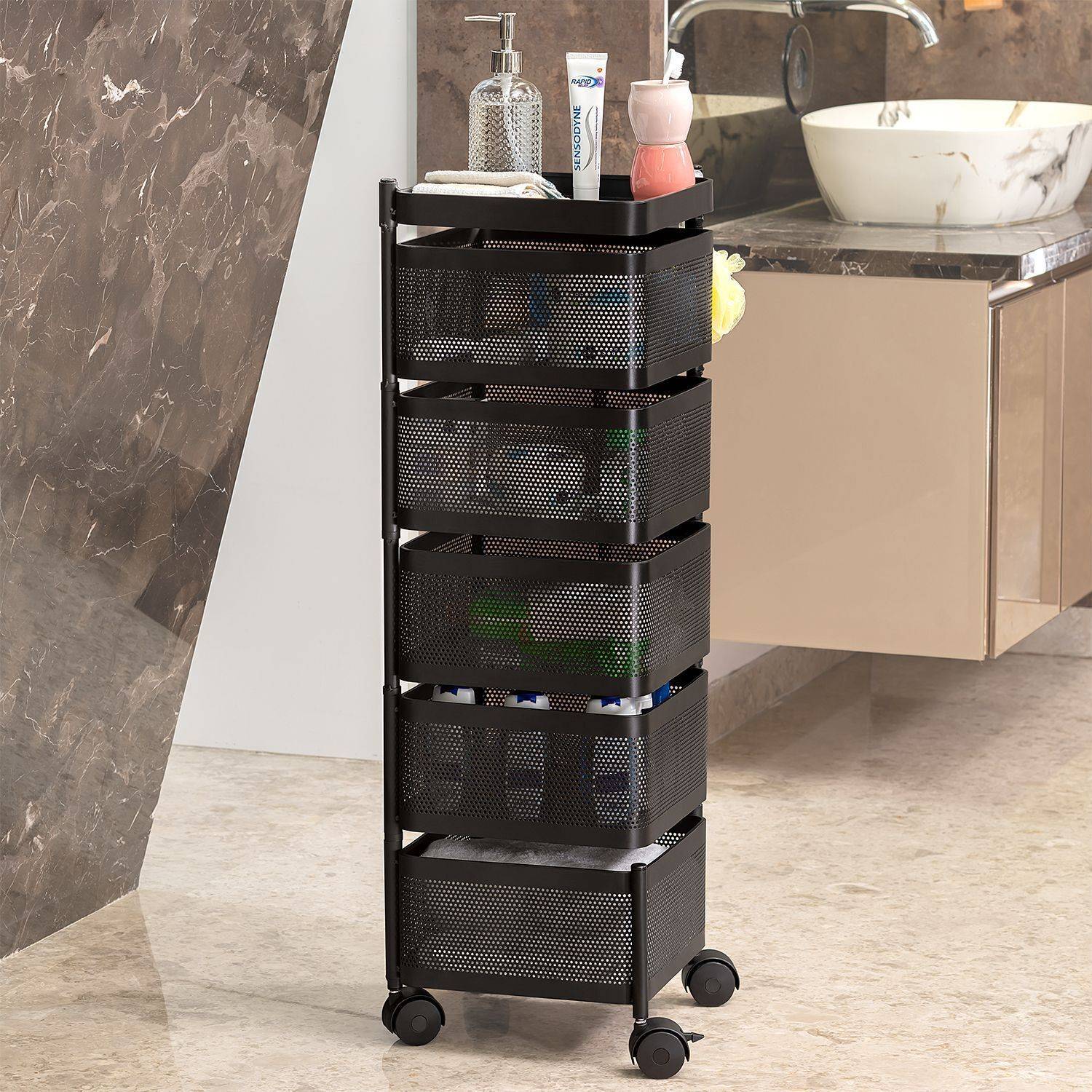 VR 5 Layer Kitchen Trolley Storage Rack - Image 3