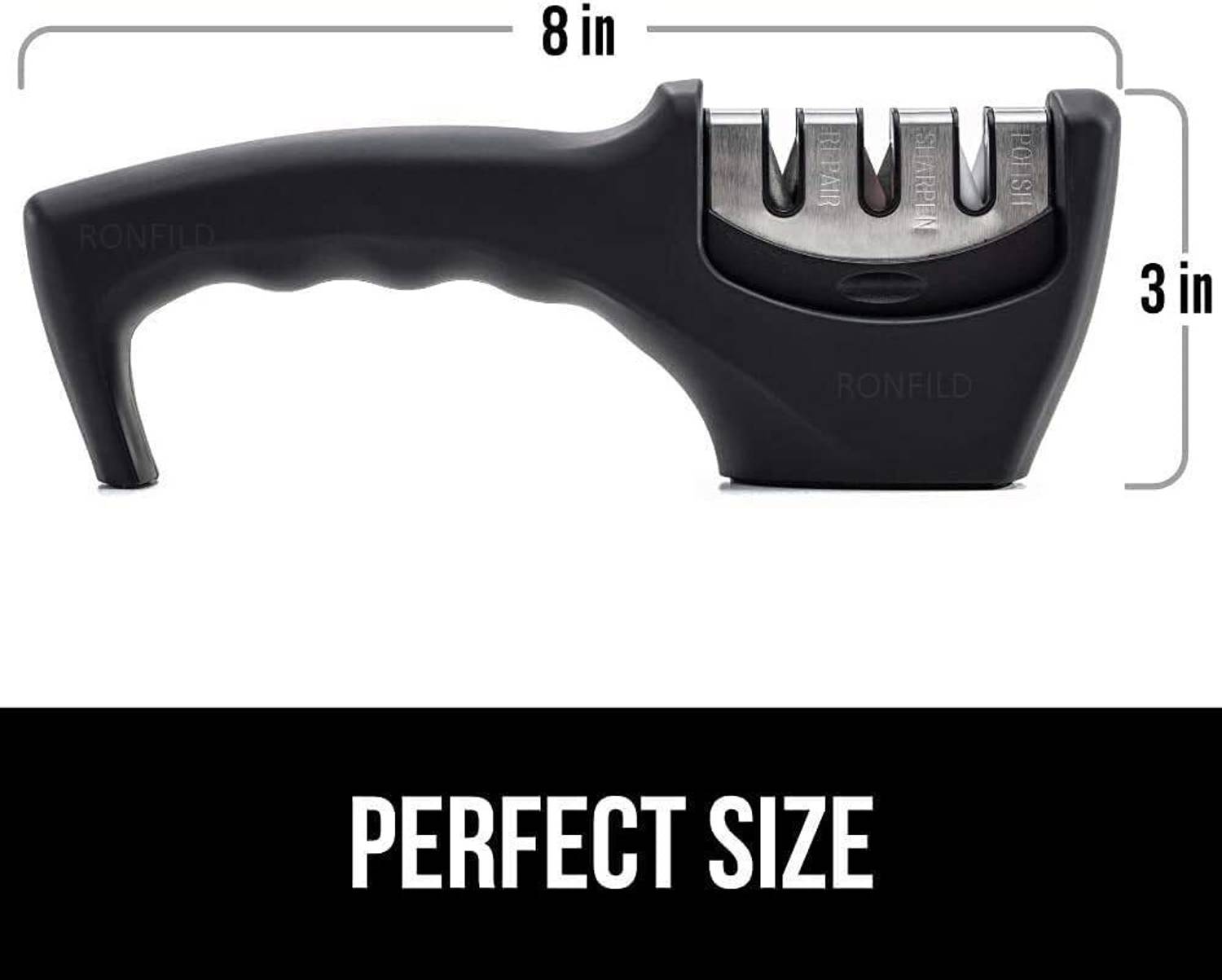 Aglor Knife Sharpener Manual 3 Sharpener for Kitchen Tool for (Pack of 1) Knife Sharpening Steel