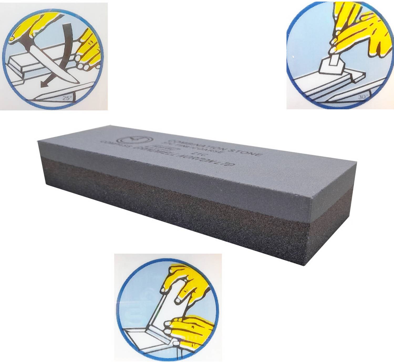 Norton St. Gobain Knife Sharpening Stone 6x2x1 inch (Pack of 2) - Image 4