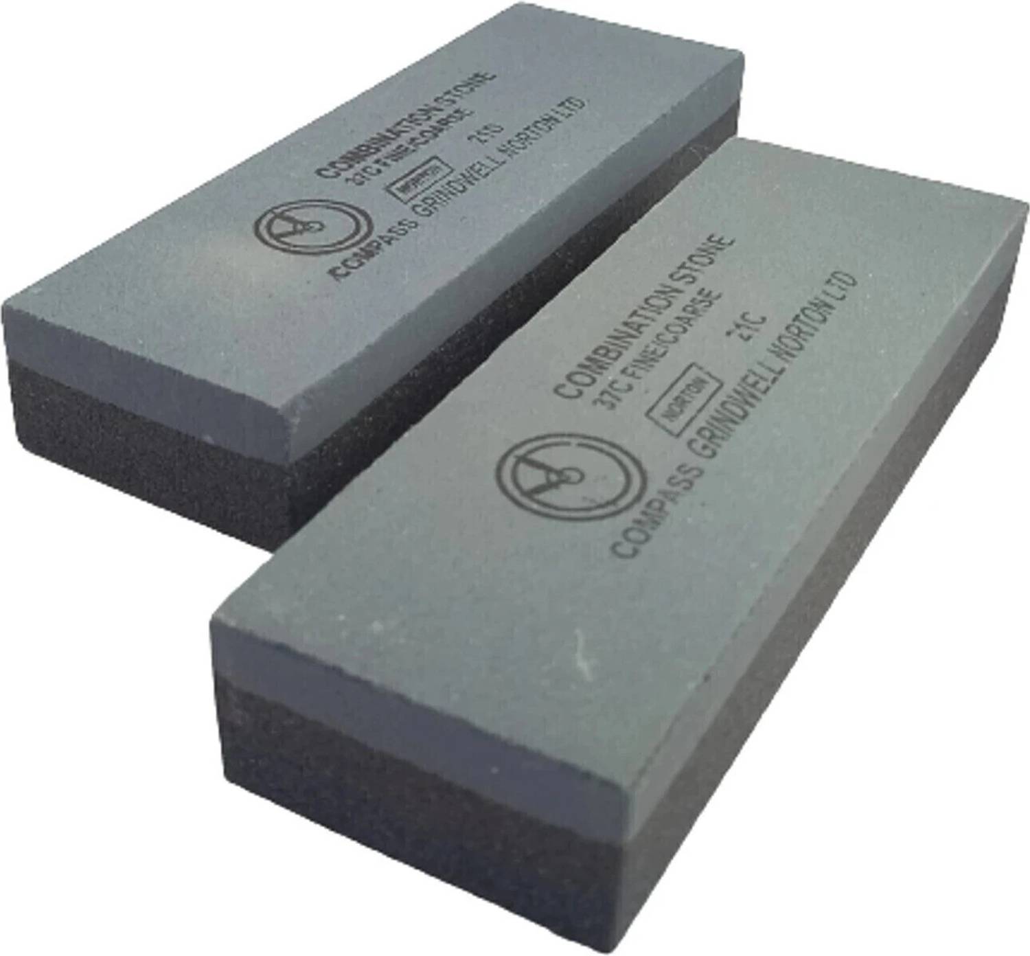 Norton St. Gobain Knife Sharpening Stone 6x2x1 inch (Pack of 2) - Image 1