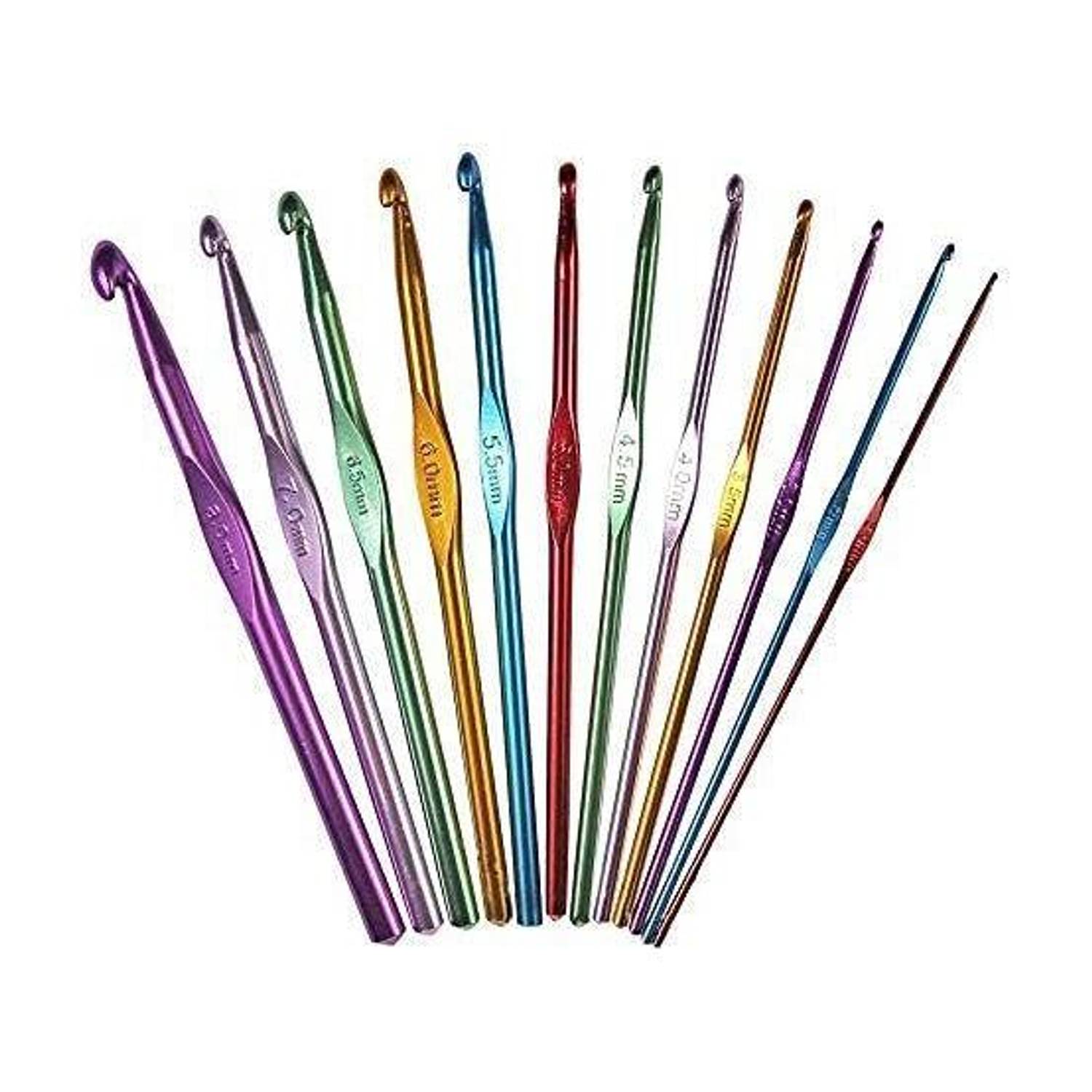 Gemsy Crochet Hook Needle pack of 8 Knitting Pin