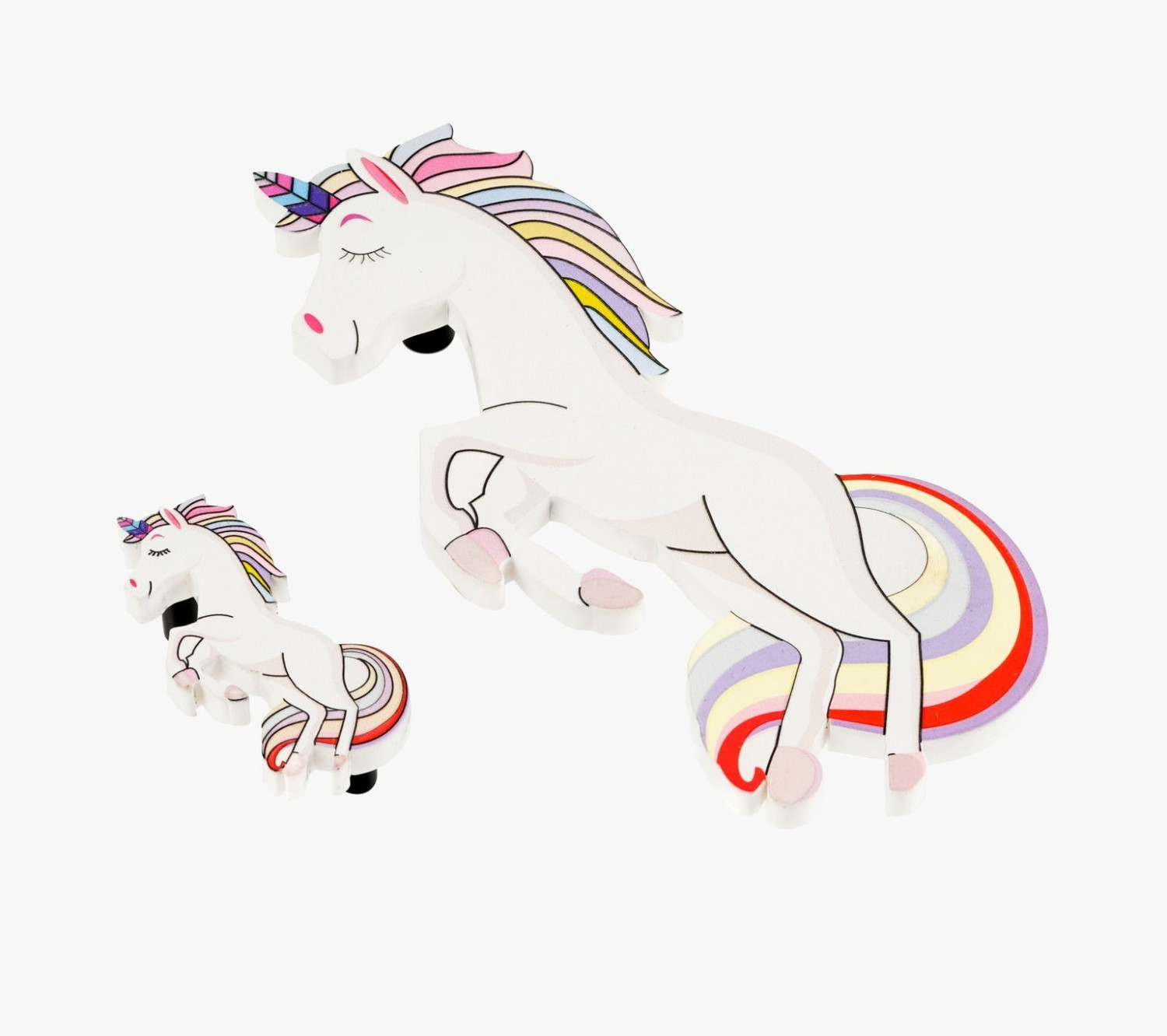 Image of Enarc Unicorn Design Door Handle Set of 1 (2pcs) Durable Made Of Acrylic For kids room Polypropylene Door Handle