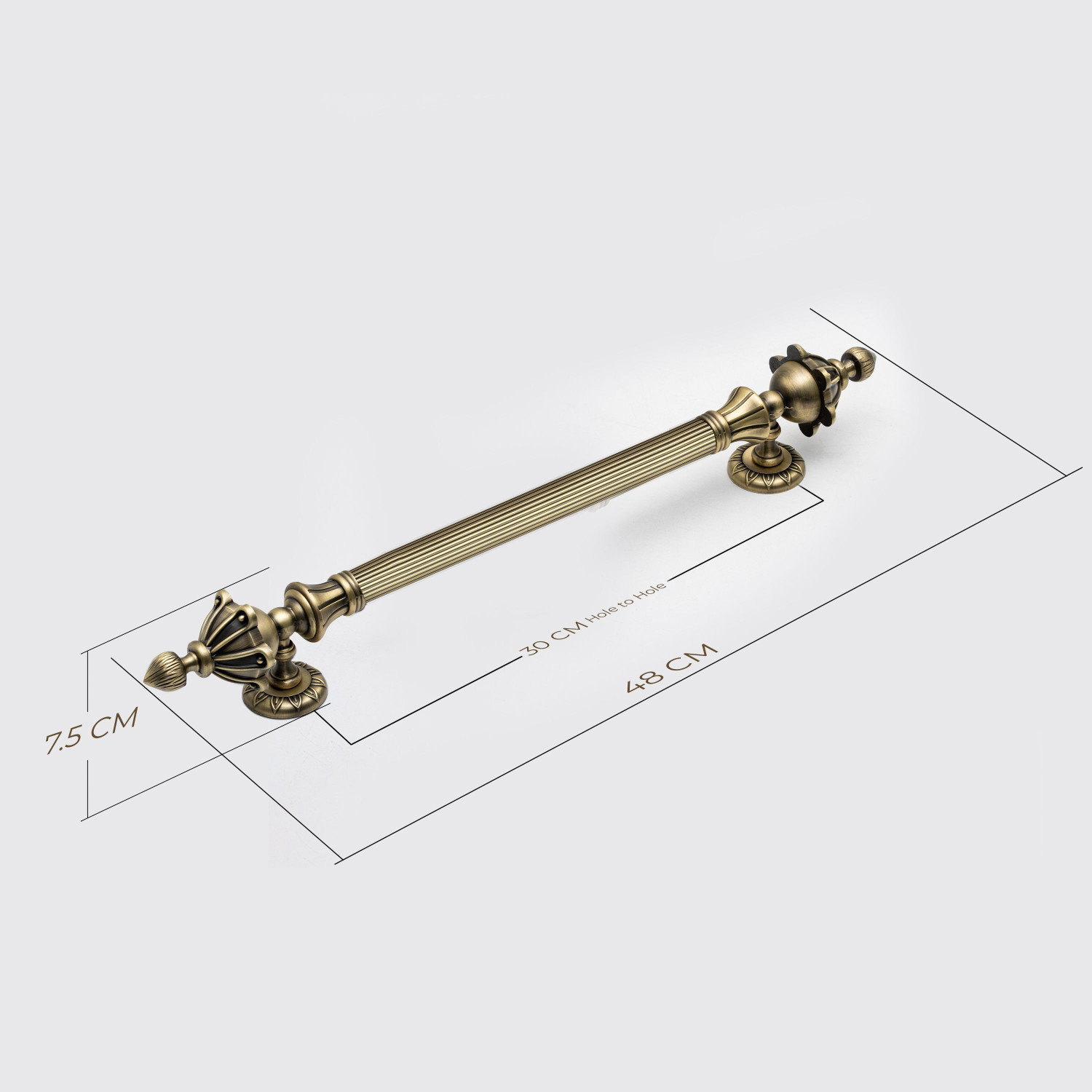 Image of Plantex Main Door Handle /18 inch Door Handle /Pull-Push Door Handle for Wooden Door Aluminium, Zinc Door Handle