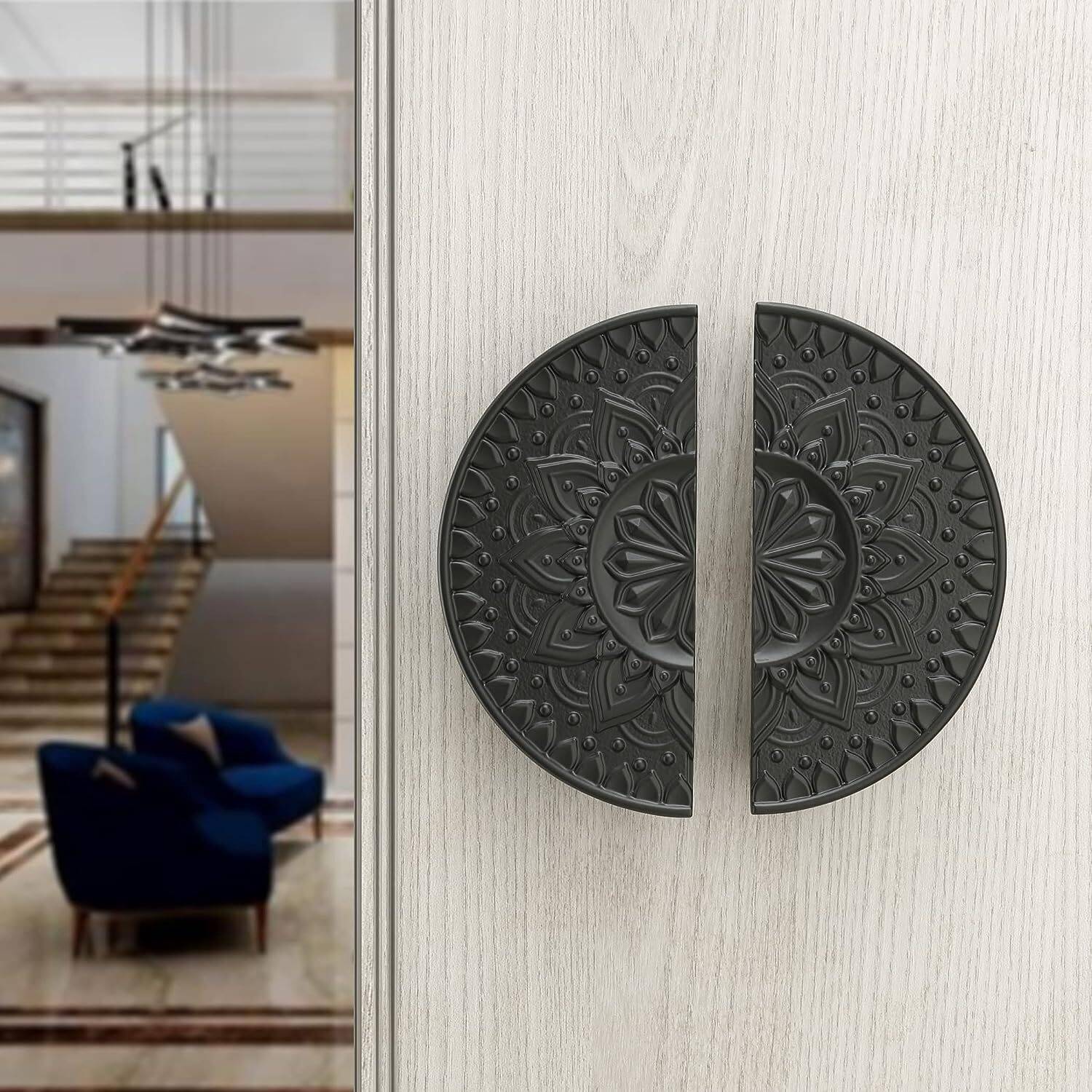 Bzcarts Black Main Door 6 Inch Handles for All The Doors of Office | Home | Aluminium Door Handle