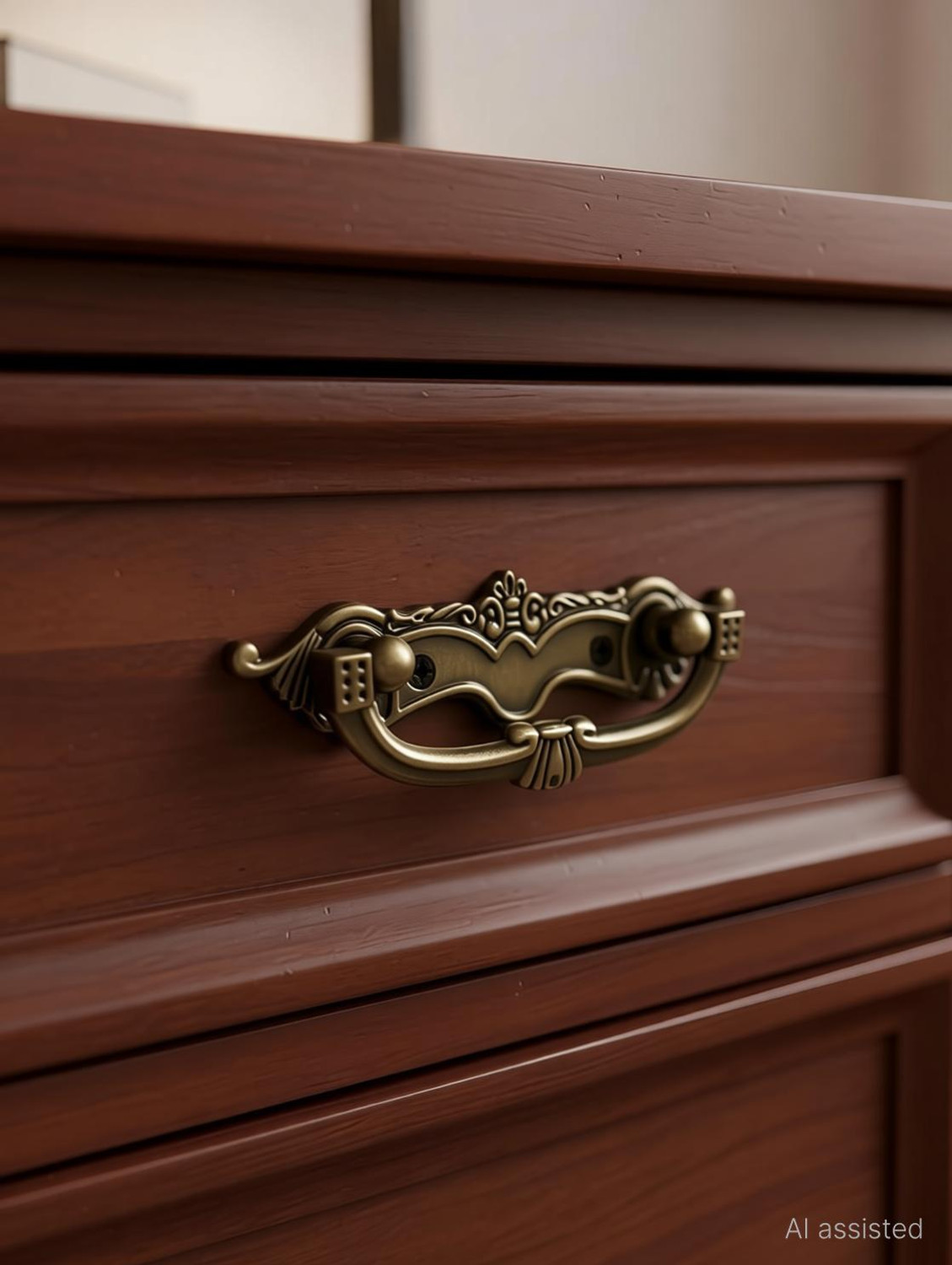 Image of ZsfvOsz Brass Antique Finish Handle Brass Cabinet /Drawer Handle