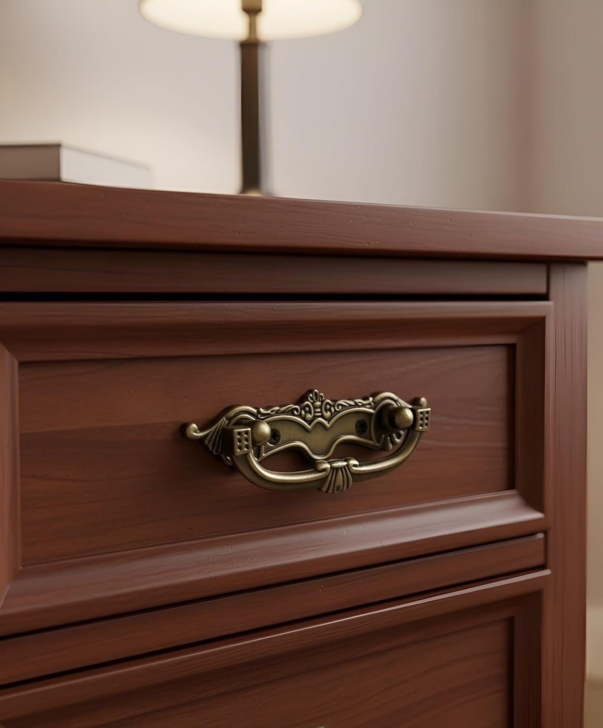 Image of ZsfvOsz Brass Antique Finish Handle Brass Cabinet /Drawer Handle