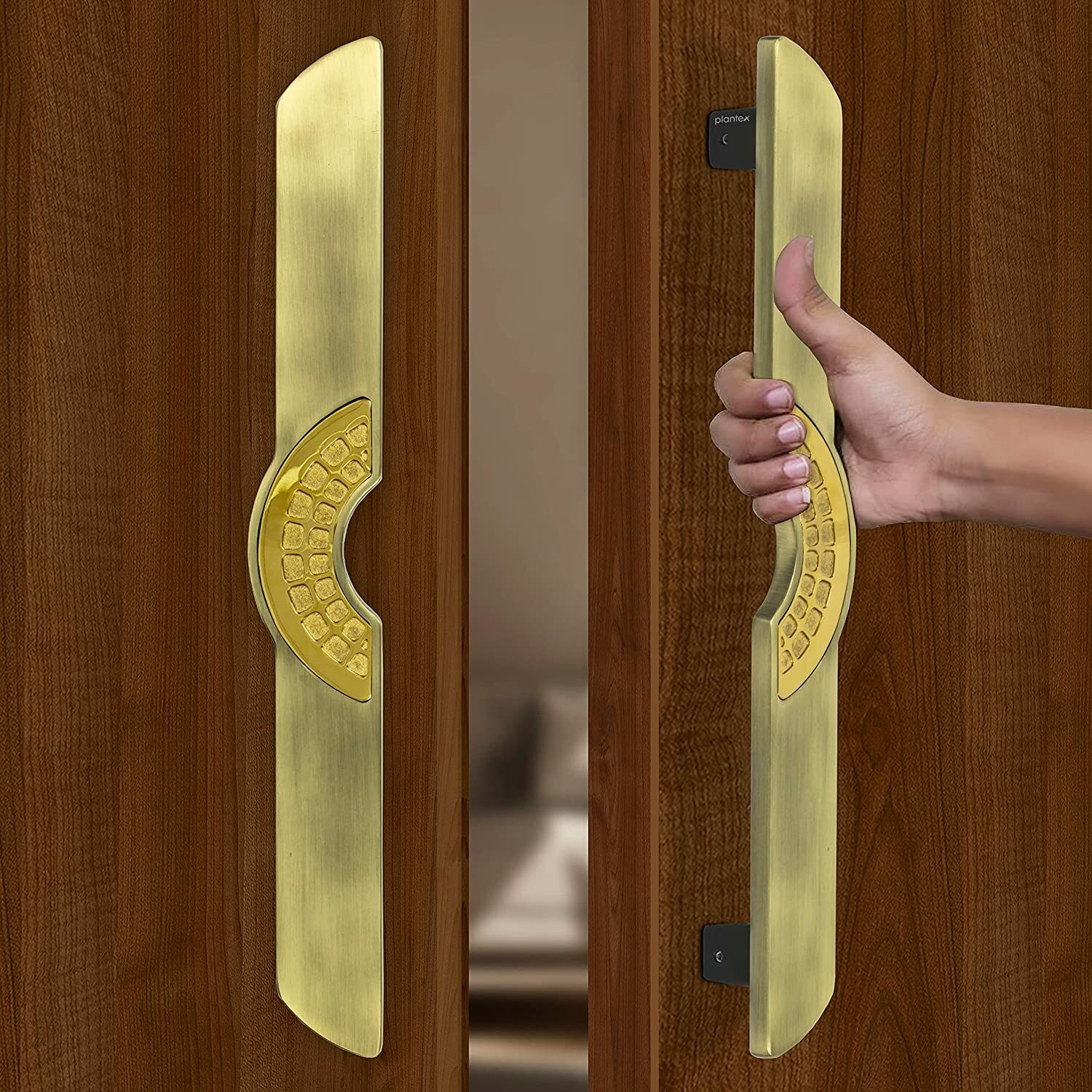 Image of Plantex Door Handle /Door & Home Decor /15 Inch Main Door Handle /Door Pull Push Handle Zinc Door Handle
