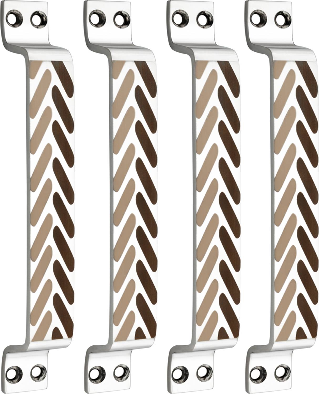 BUCKLER Door Handle| Cabinet| Window| Wardrobe|Drawer handles Laser Print Design-8 Inch Stainless Steel Door Handle
