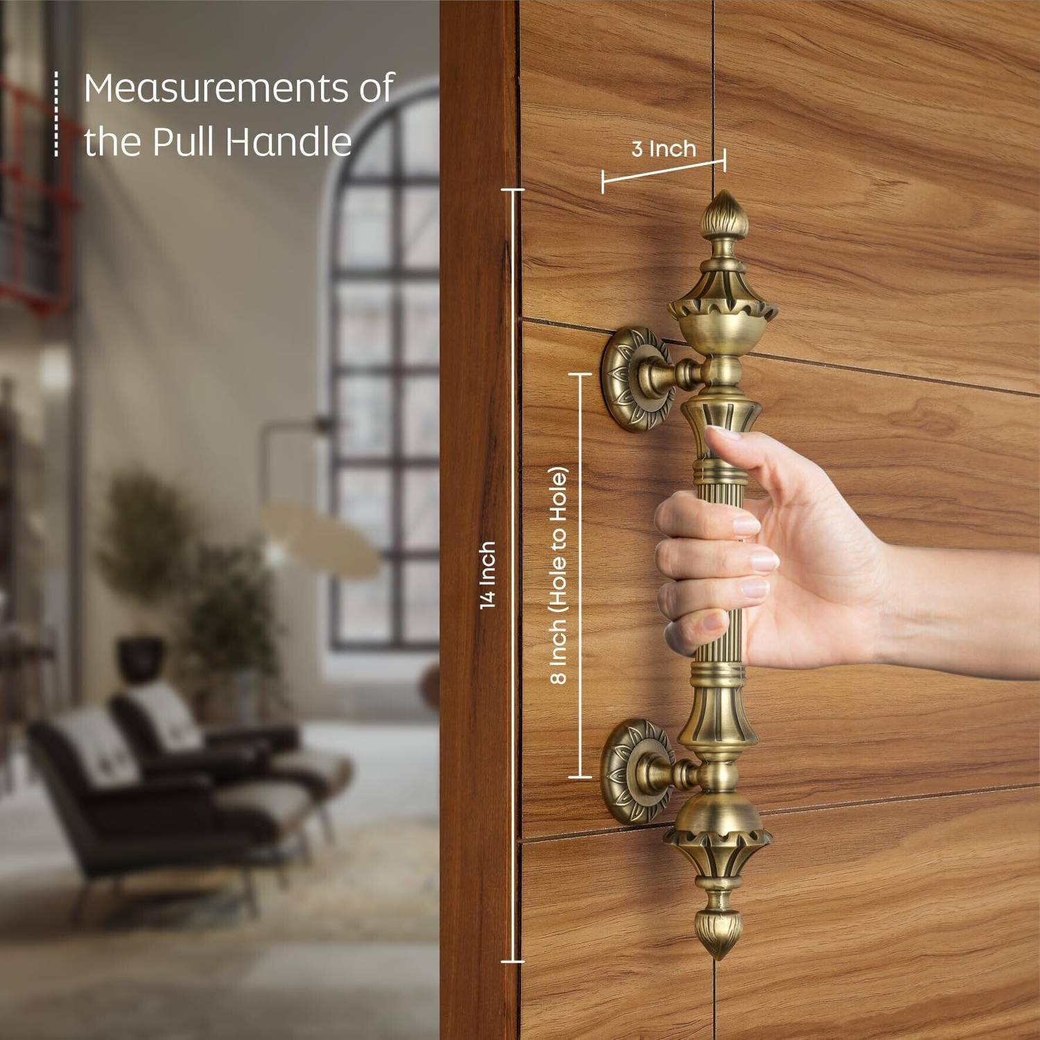 LAPO LAPO Lotus Pull Handle Zinc Door Handle Price in India - Buy