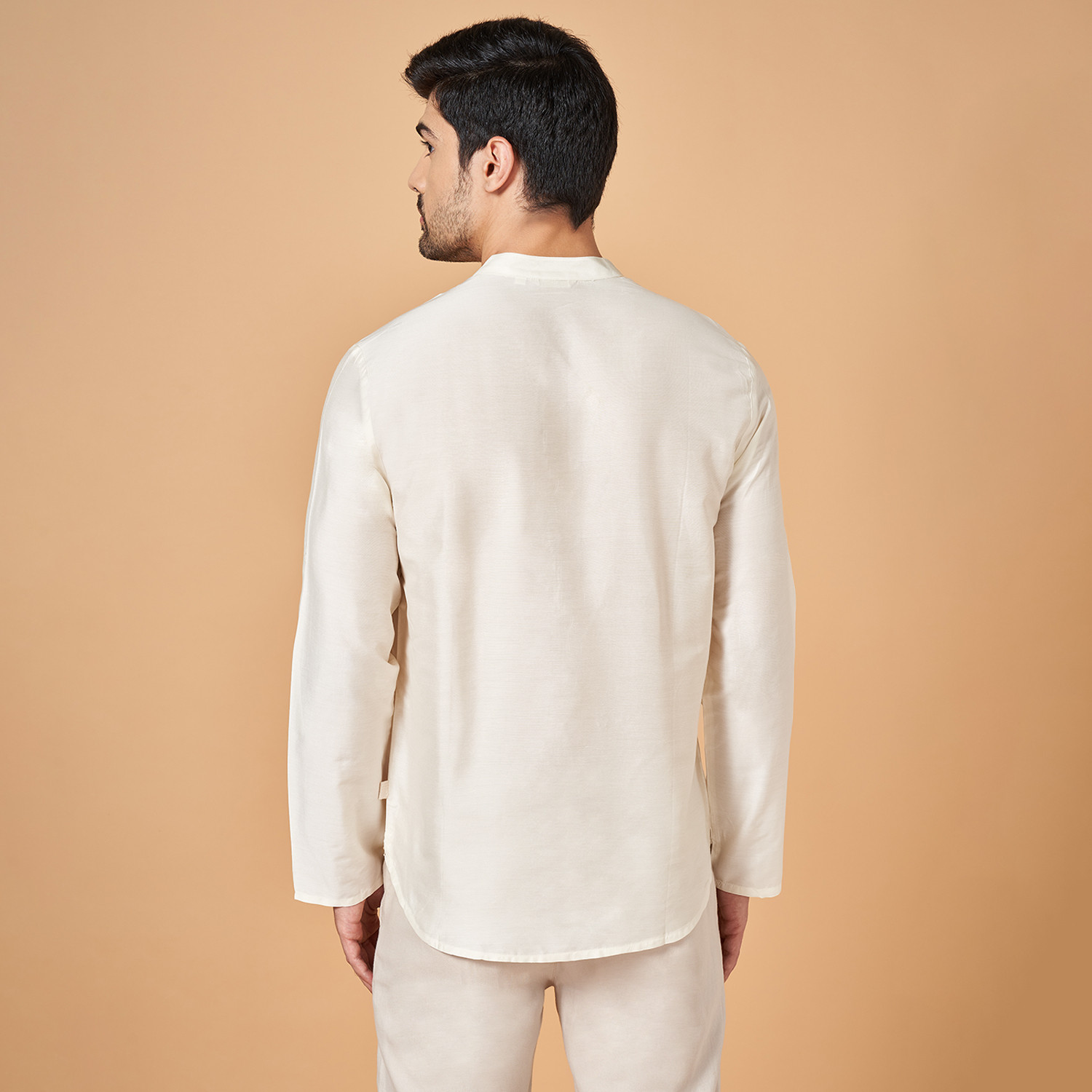 Image of Indus Route by Pantaloons Men Printed Straight Kurta