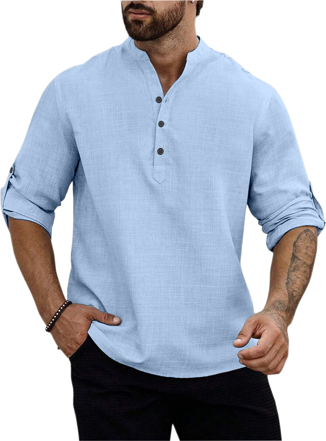 Image of HOPEWEAR Men Solid Straight Kurta