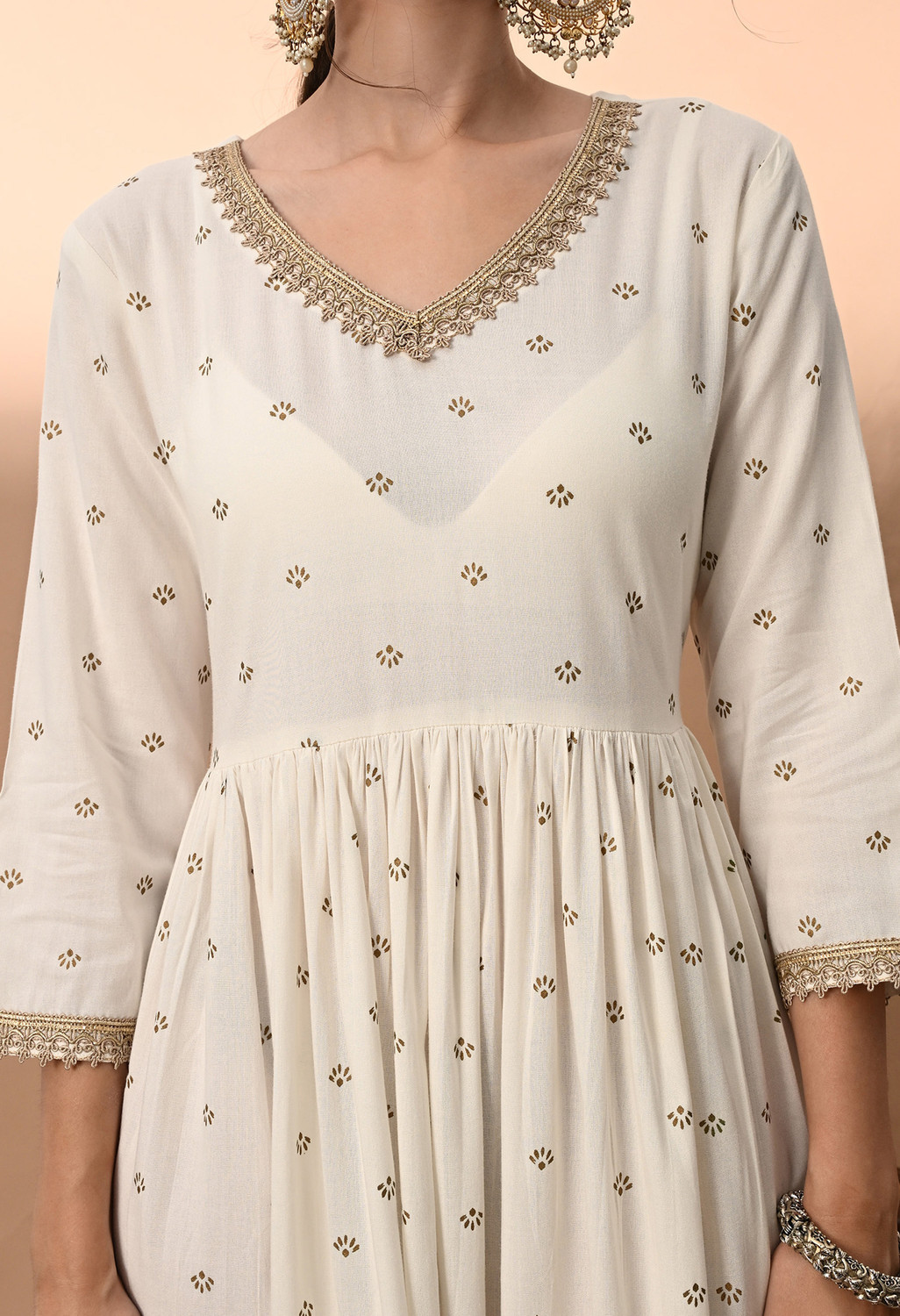 Image of vidhani Women Printed Anarkali Kurta
