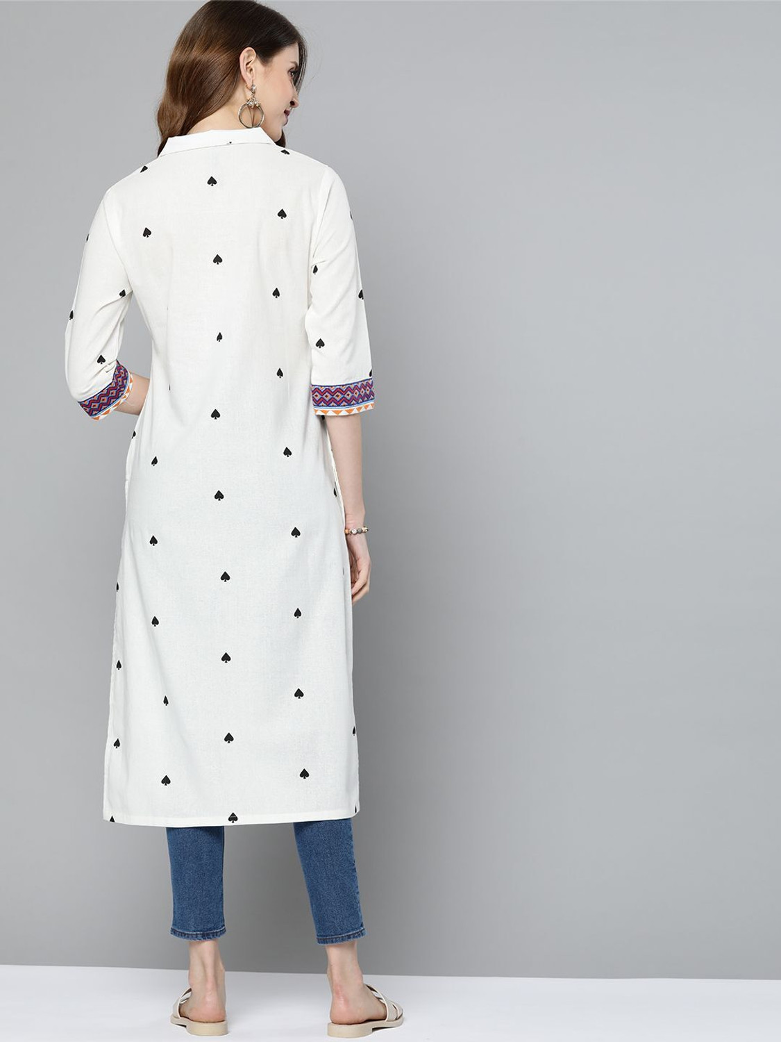 Image of HERE&NOW Women Printed A-line Kurta