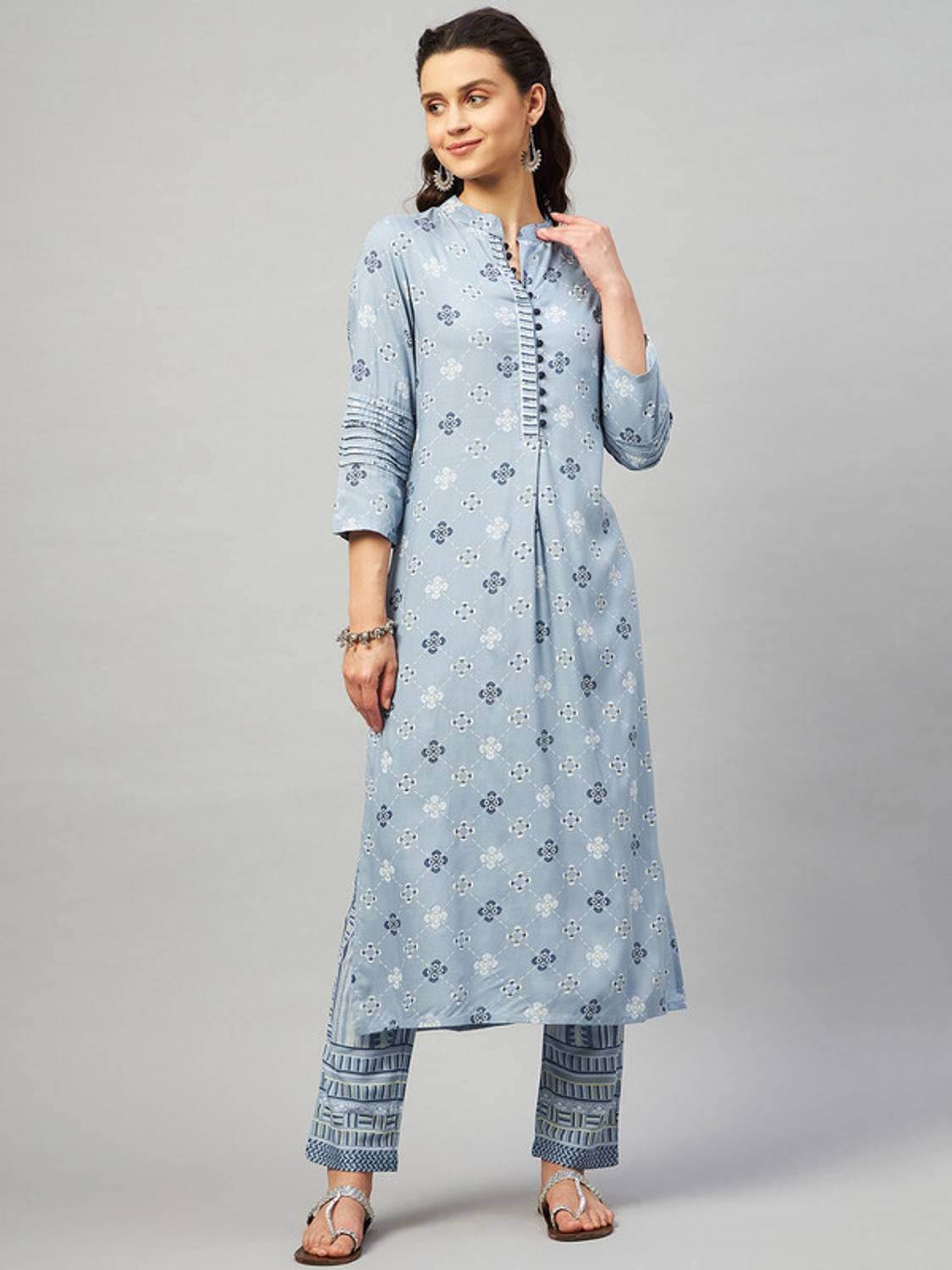 aaheli Women Printed Straight Kurta