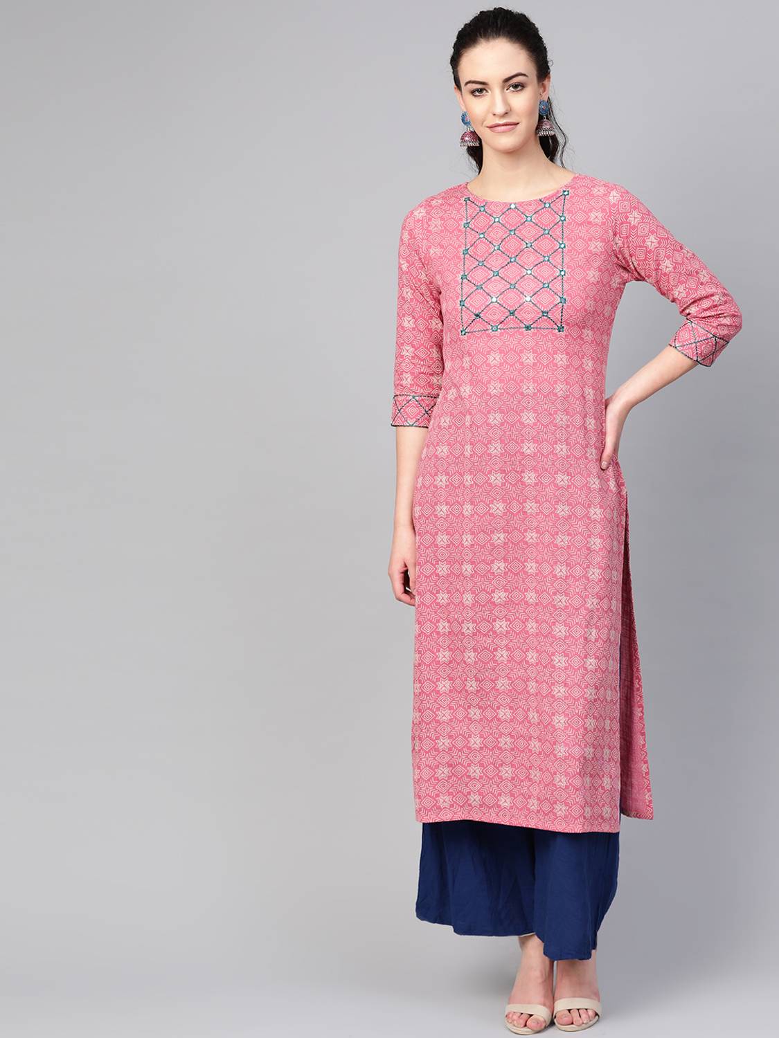 Azira Women Printed Straight Kurta