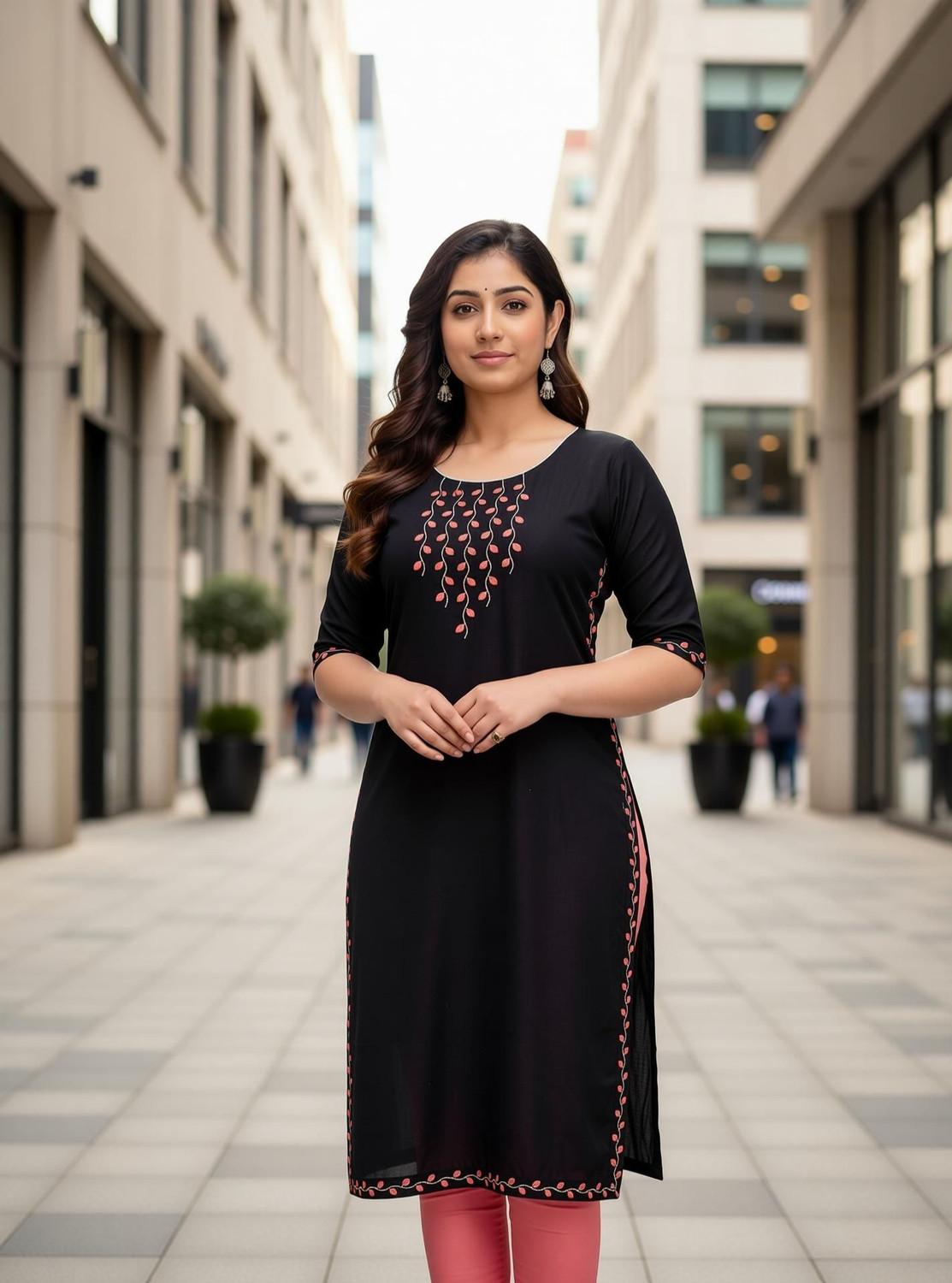 Image of Sehrish Store Women Embroidered Straight Kurta