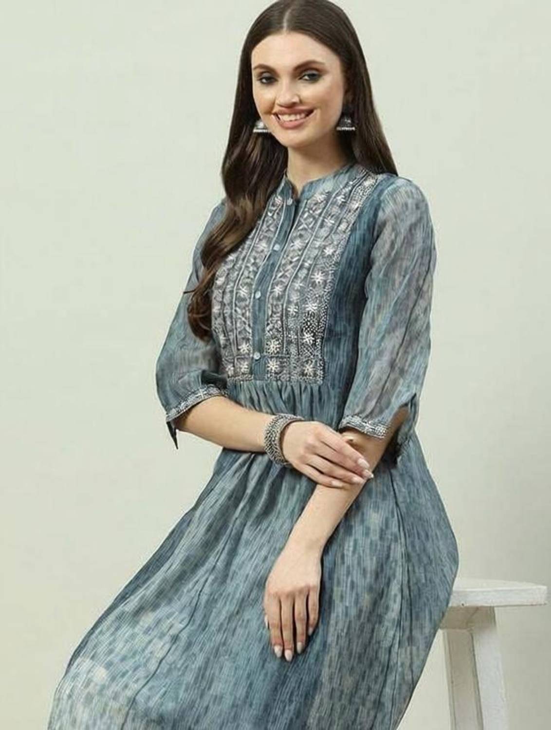 BIBA Women Printed A-line Kurta