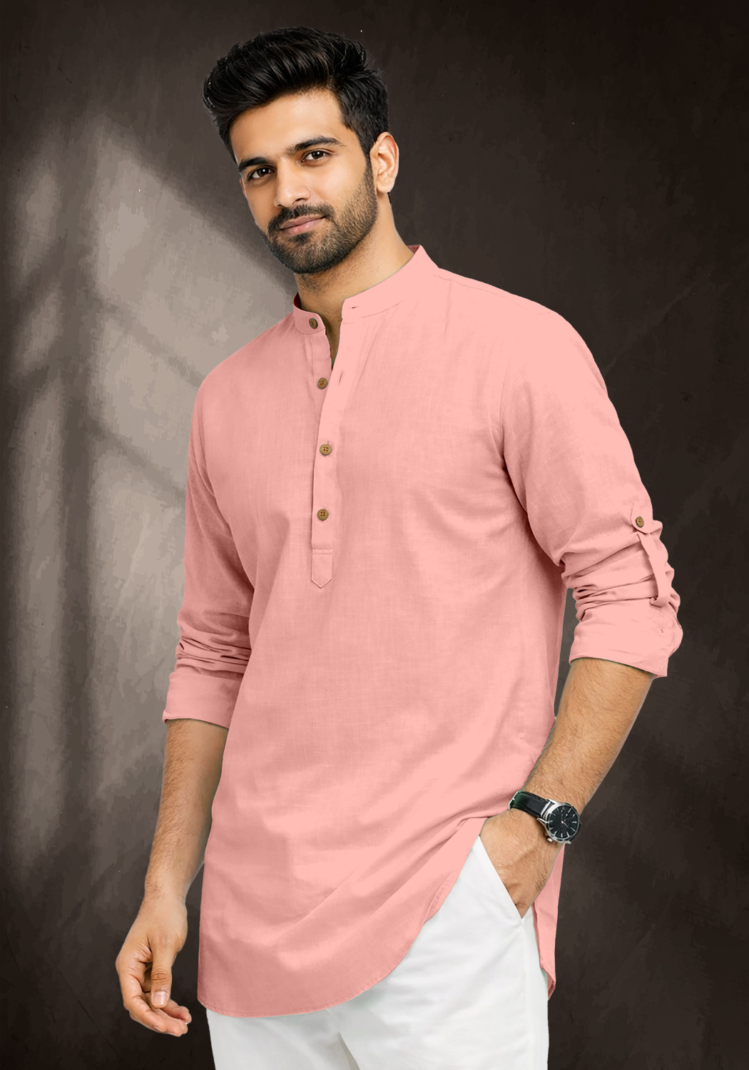 Image of IMPERIAL CHOICE Men Solid Straight Kurta