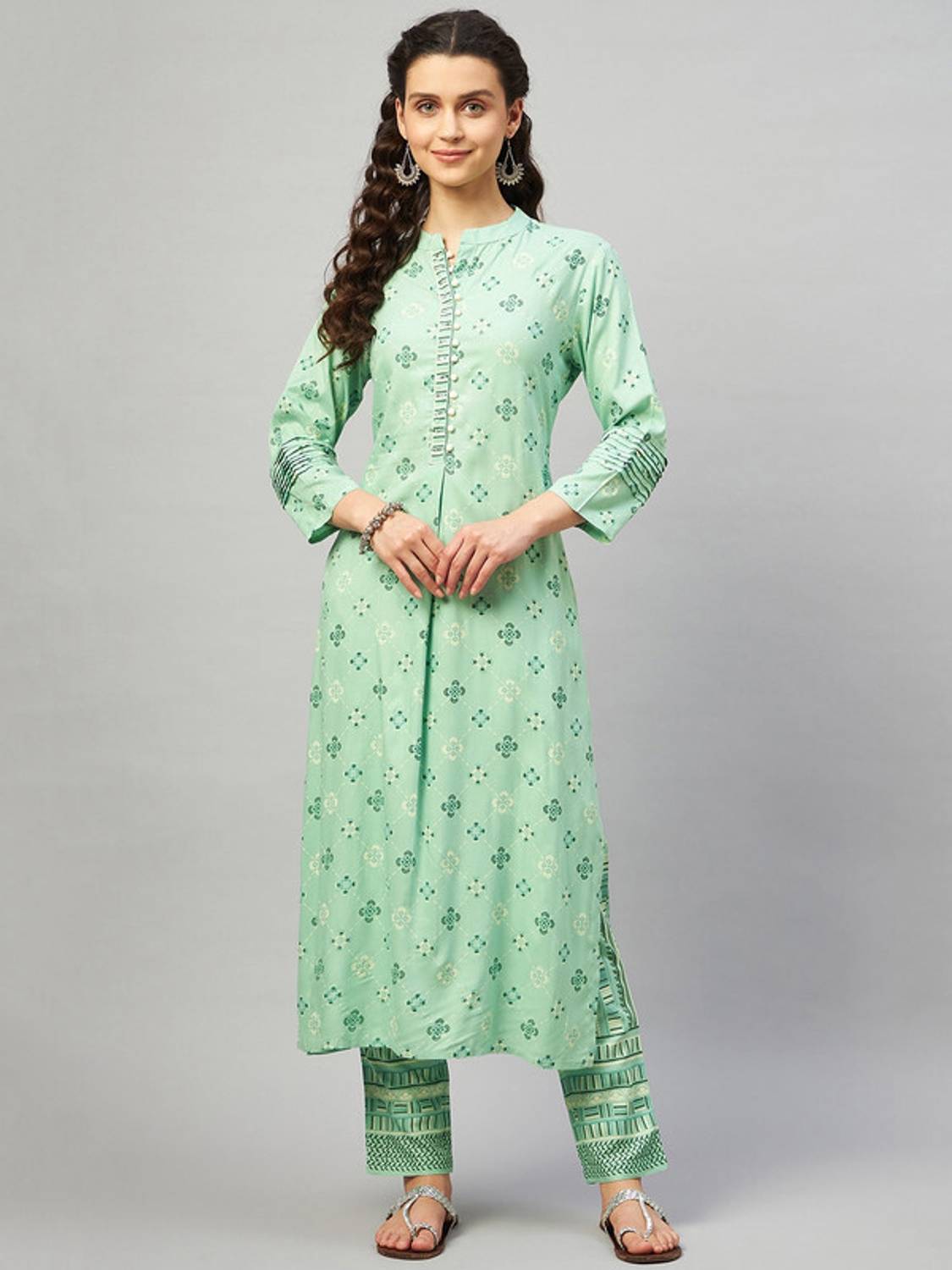 aaheli Women Printed Straight Kurta