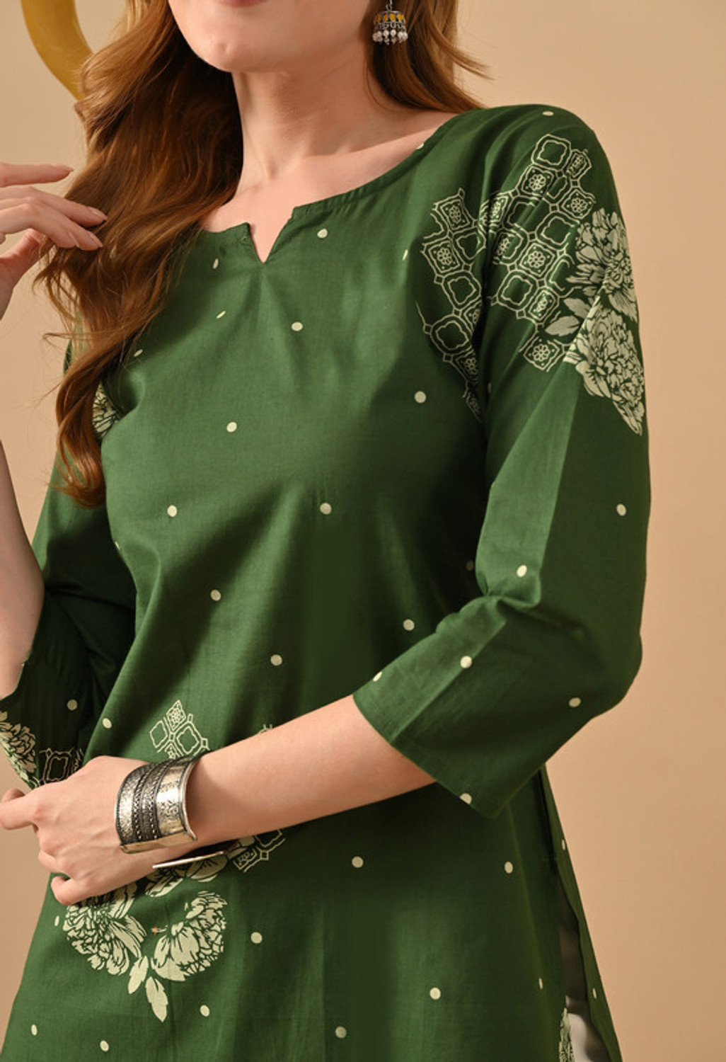 Image of PEROWA Women Printed Straight Kurta