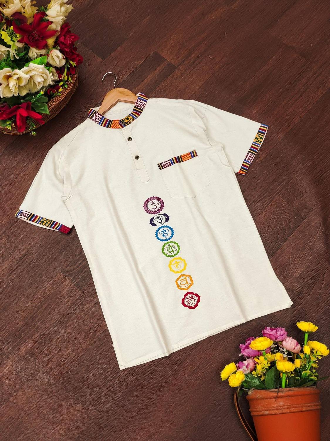 BELADIYA Men Printed Straight Kurta - Image 1