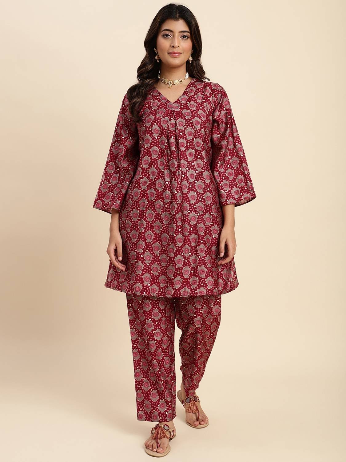 Anmi Paisley, Printed Women Straight Kurta