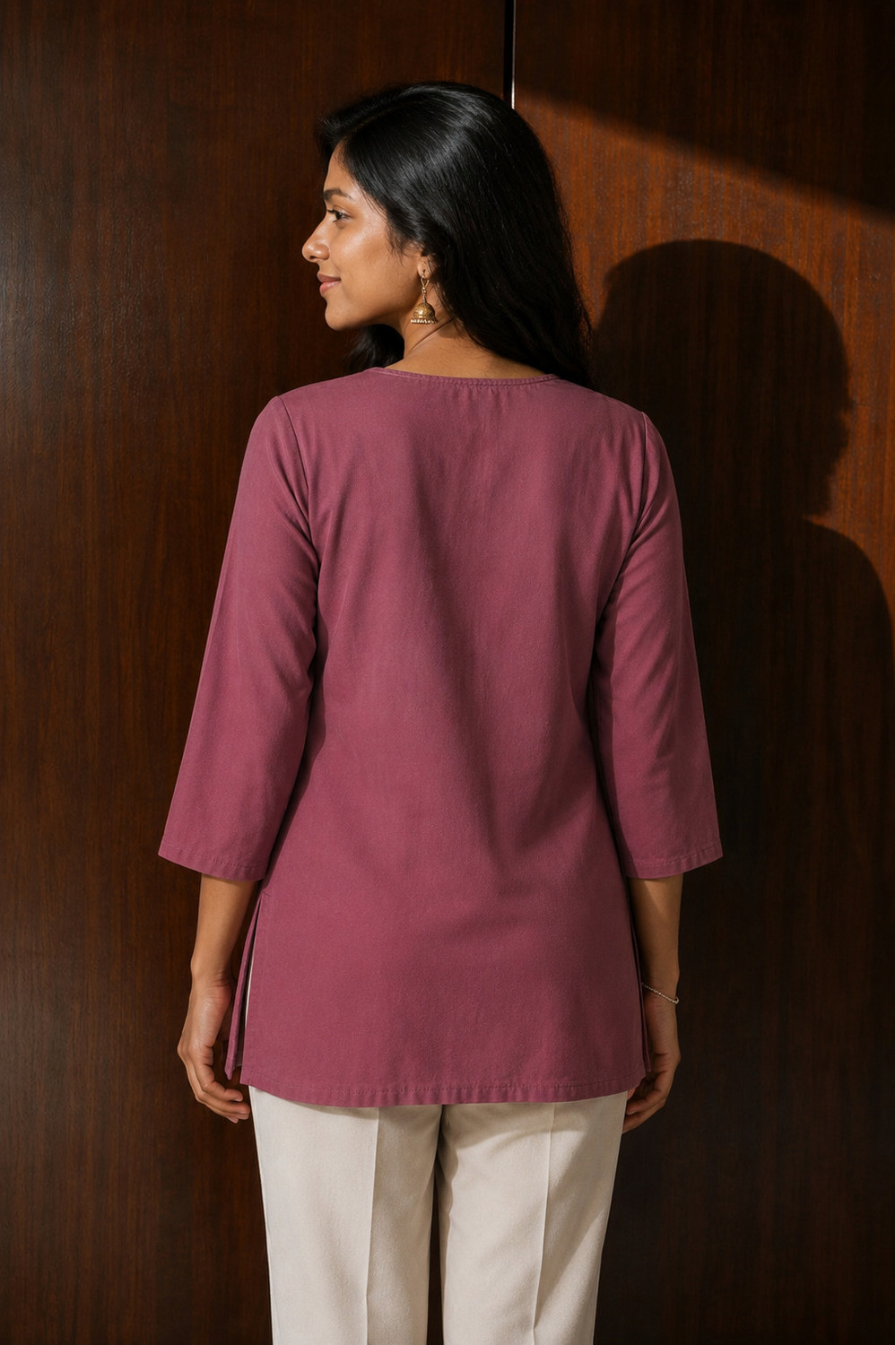 Image of NPApparels Women Embroidered Straight Kurta