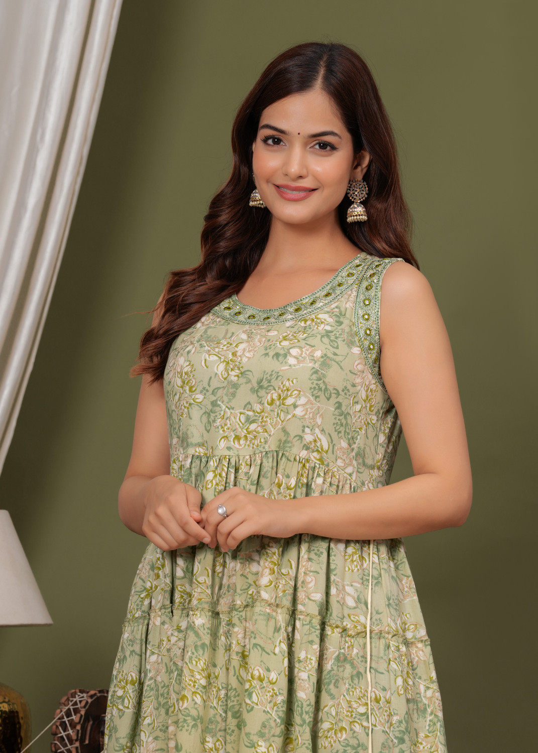 Image of HouseOfCommon Women Paisley, Printed Anarkali Kurta