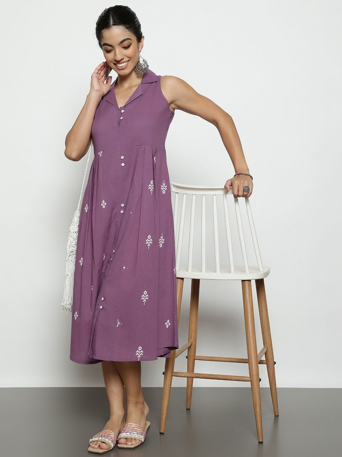 VBUYZ Women Printed A-line Kurta