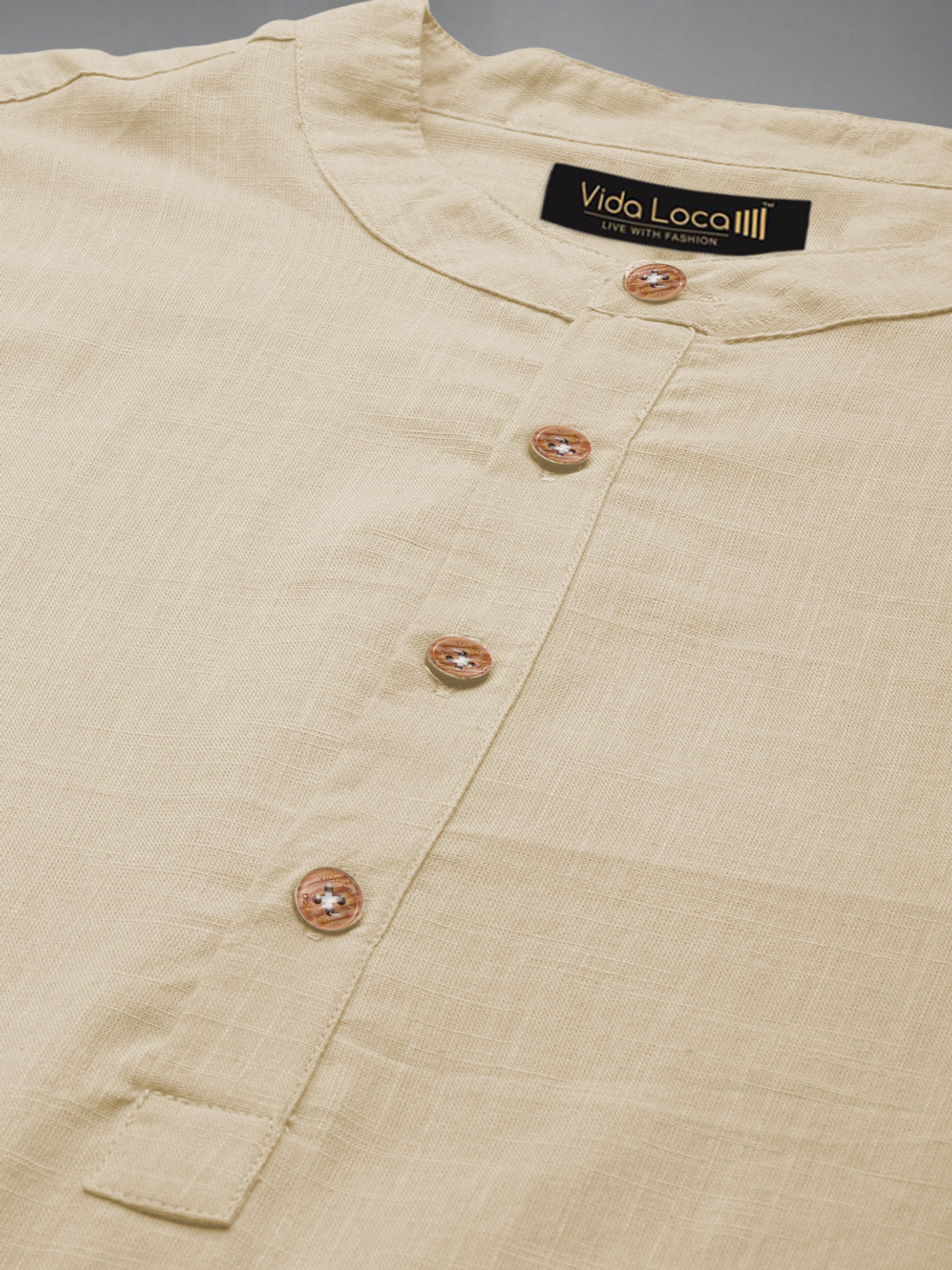 Image of Vida Loca Men Solid A-line Kurta