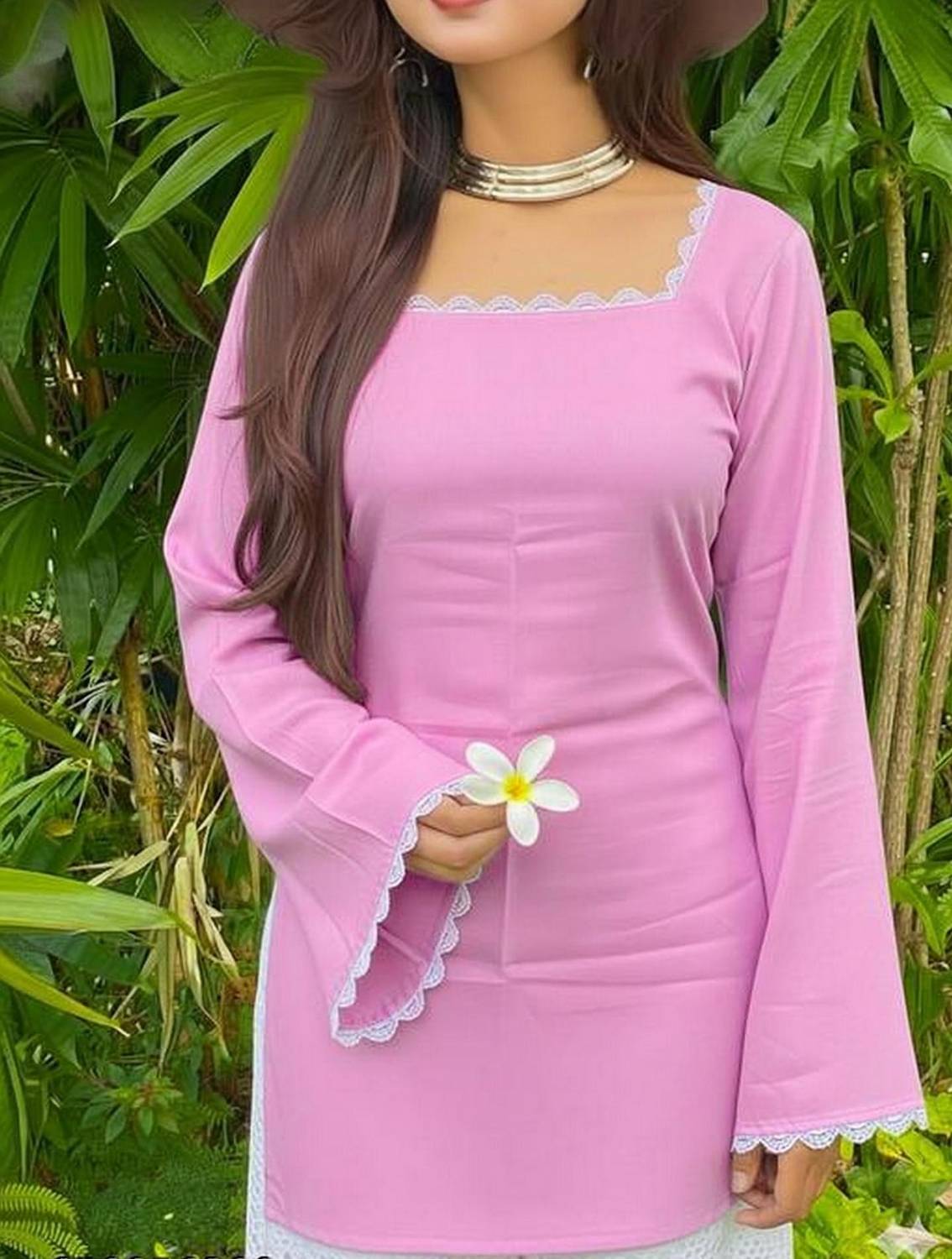 Aayesha Textile Women Solid A-line Kurta