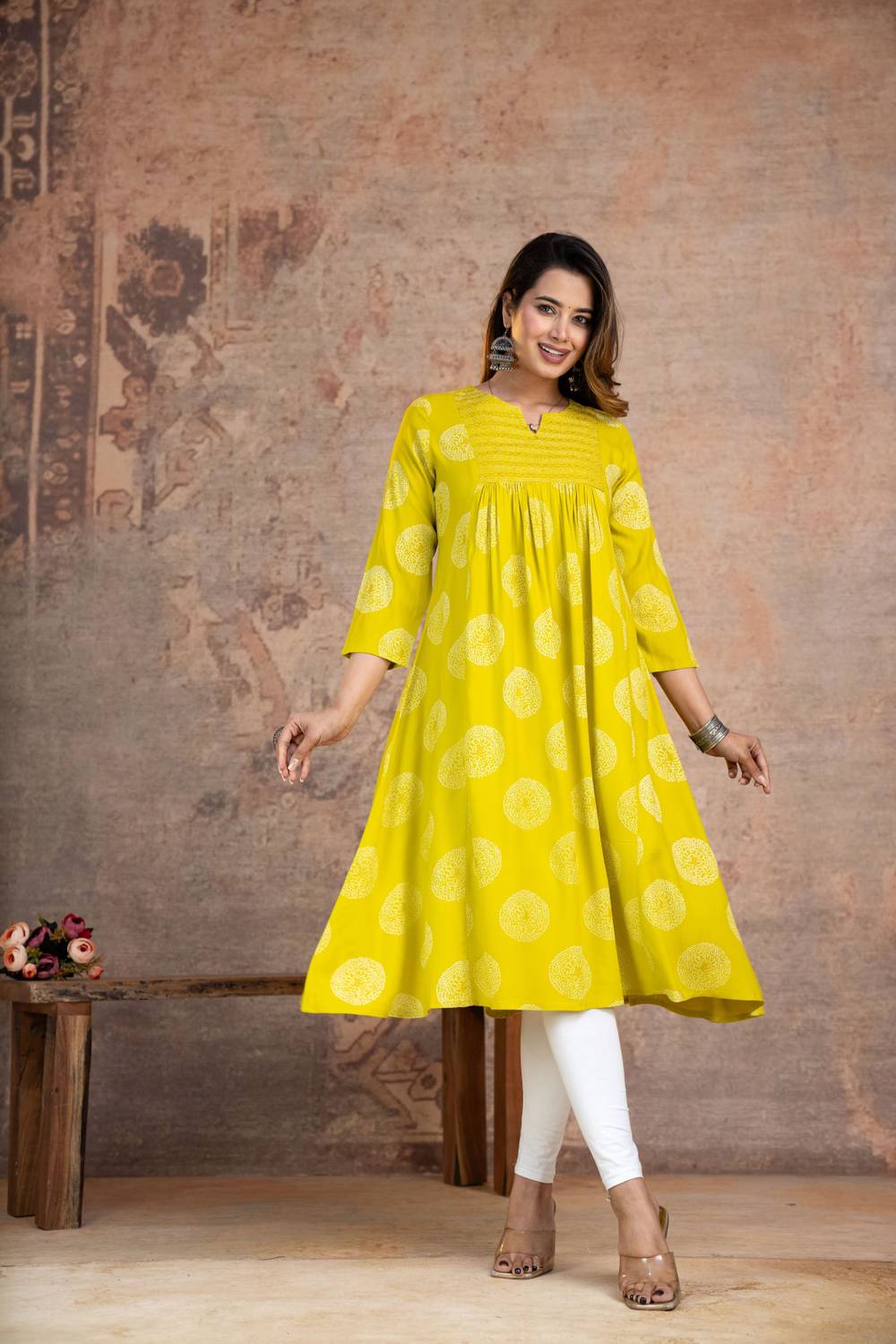ARMUSE Women Printed Anarkali Kurta