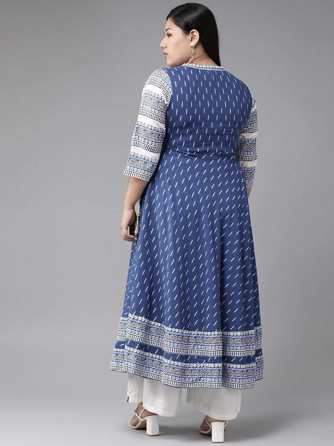 Image of AKIKO Women Printed Anarkali Kurta